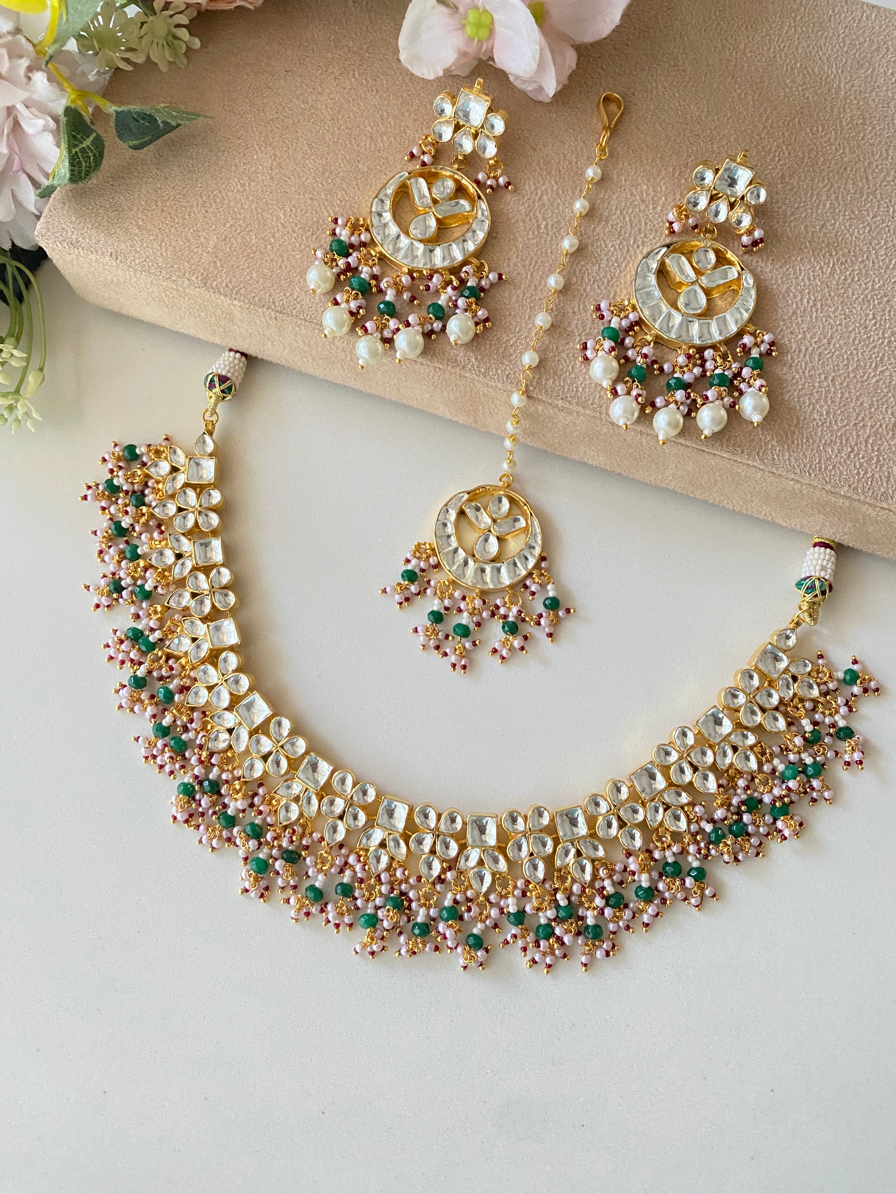Kundan Gold plated Necklace Set