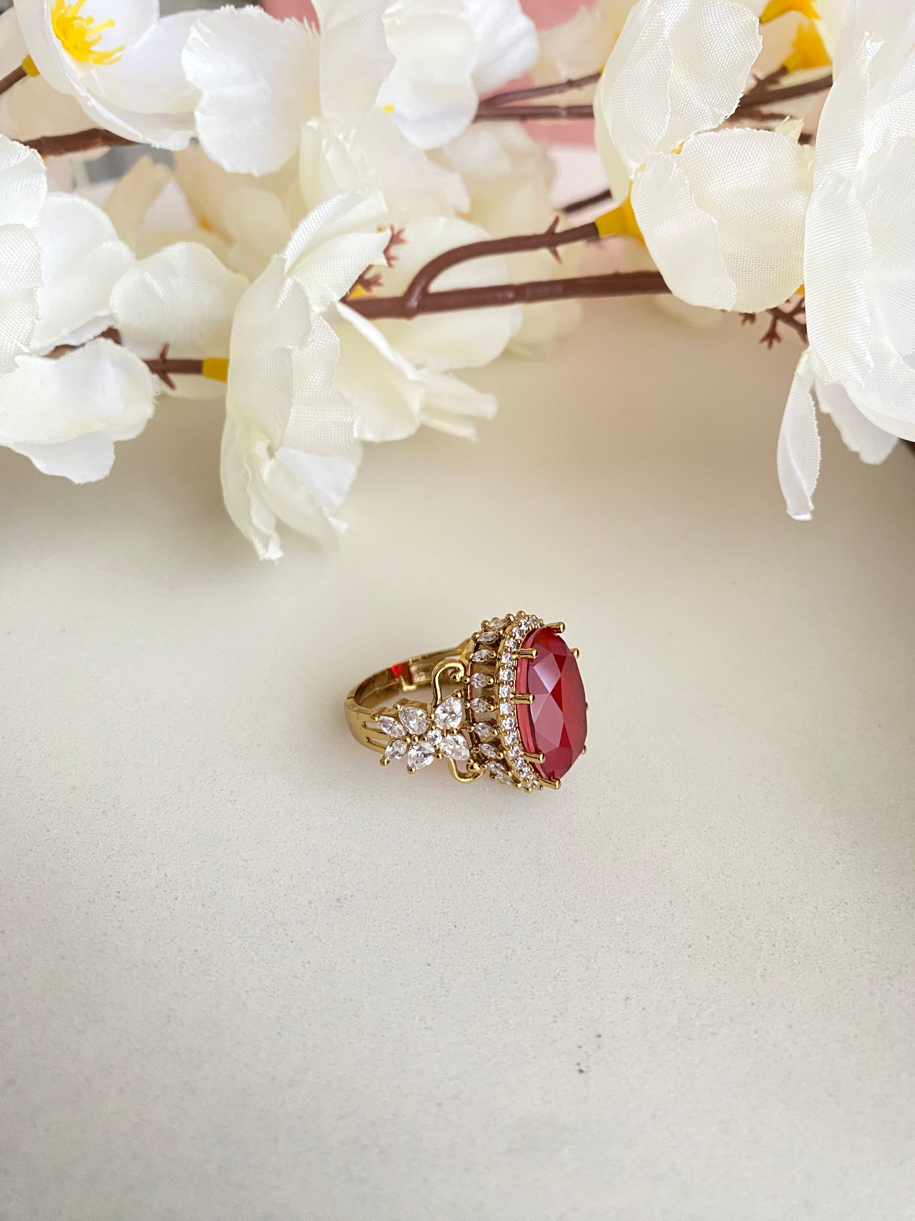 Doublet stone Ring
