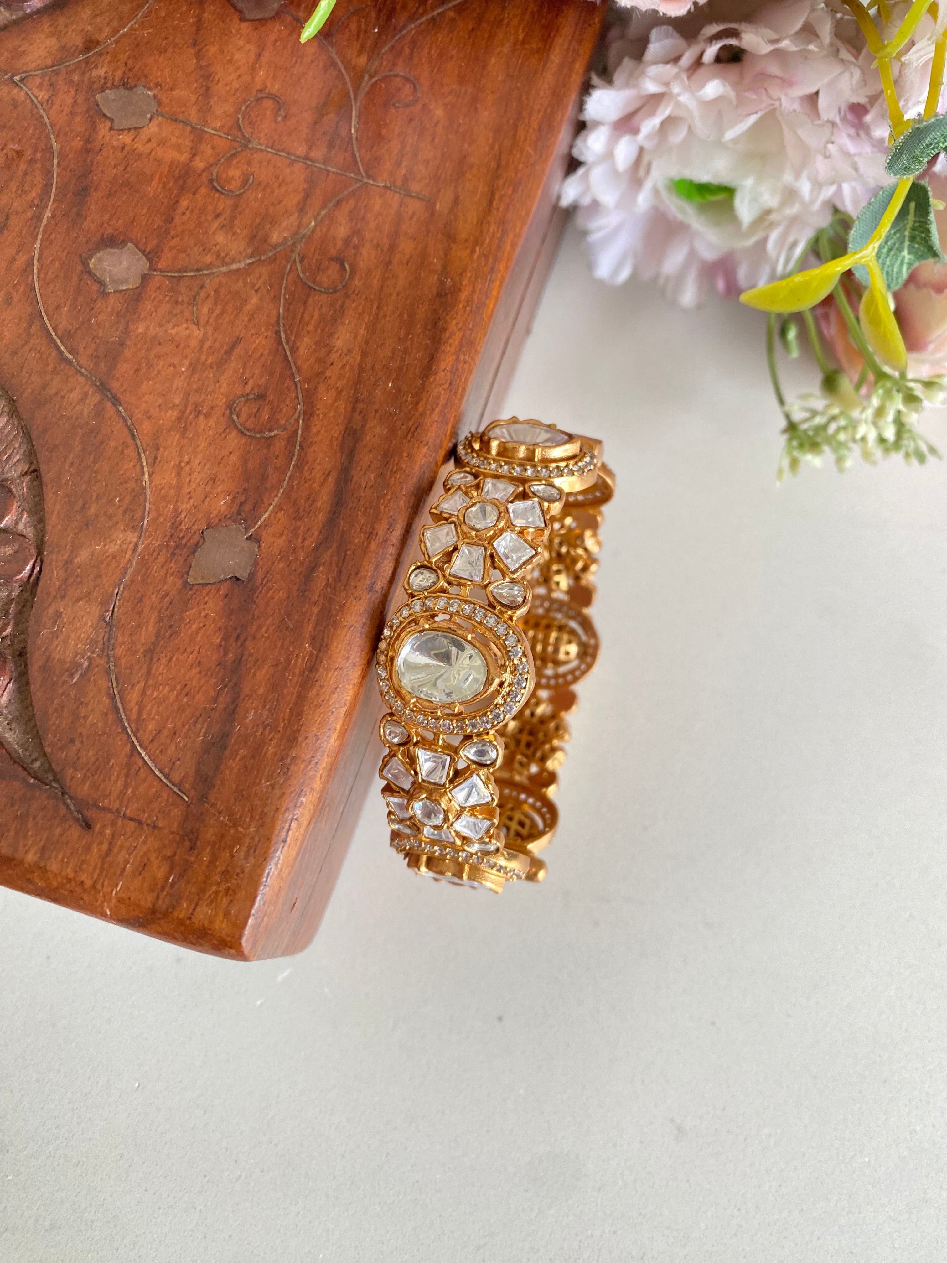 Gold plated Moissanite Bracelet