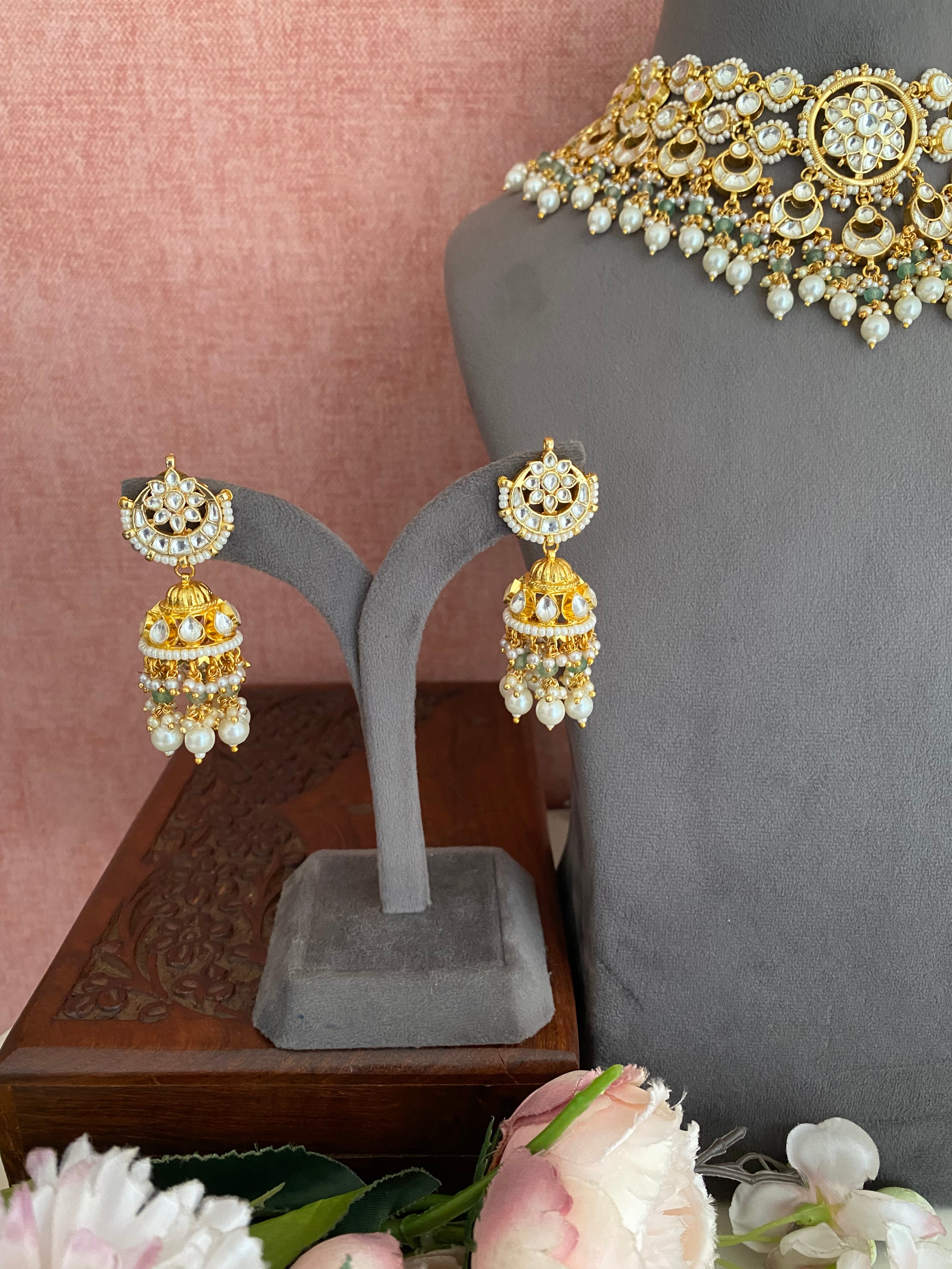 Multi Color Kundan Necklace Set
