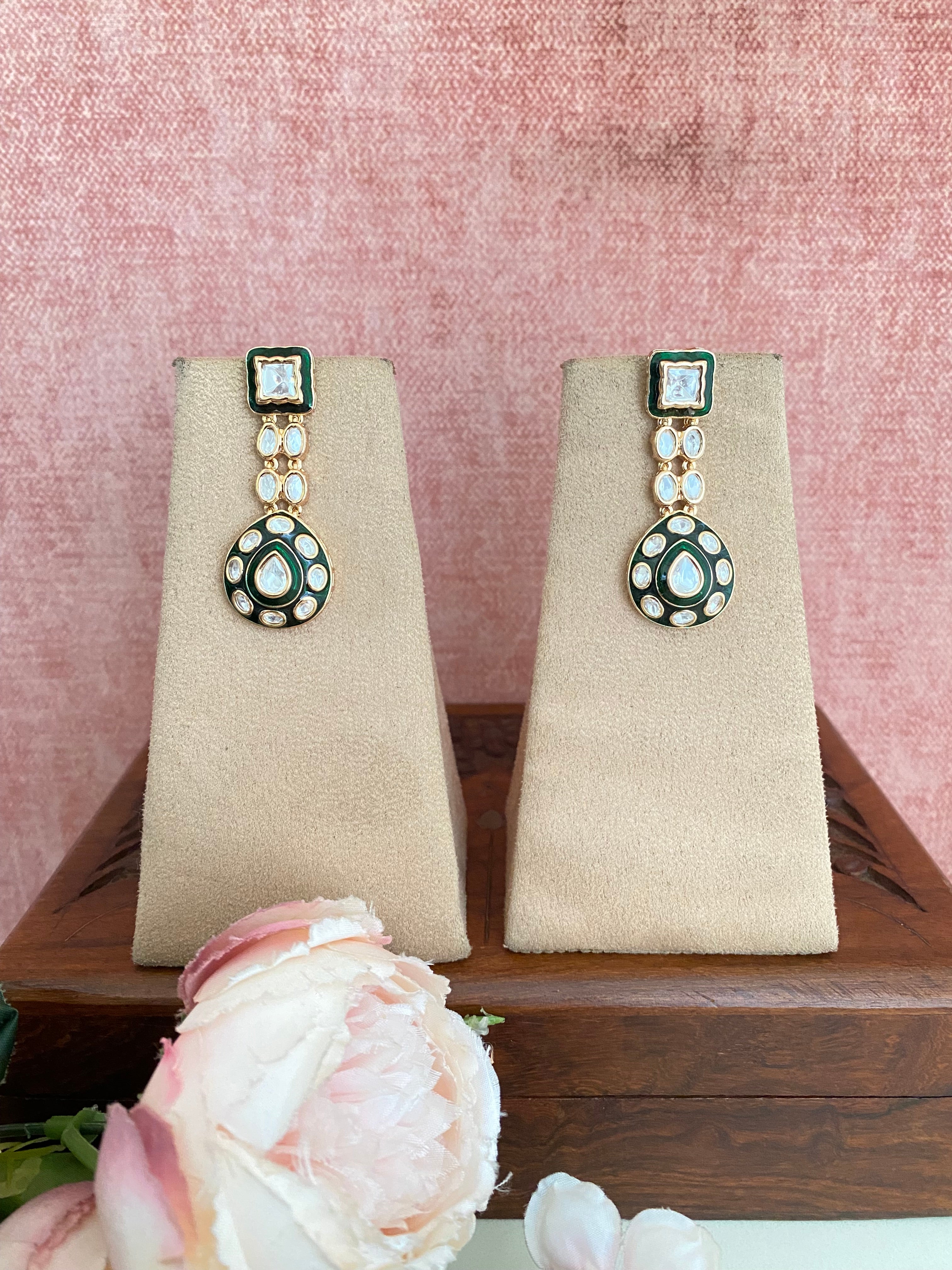 Meena Polki earrings