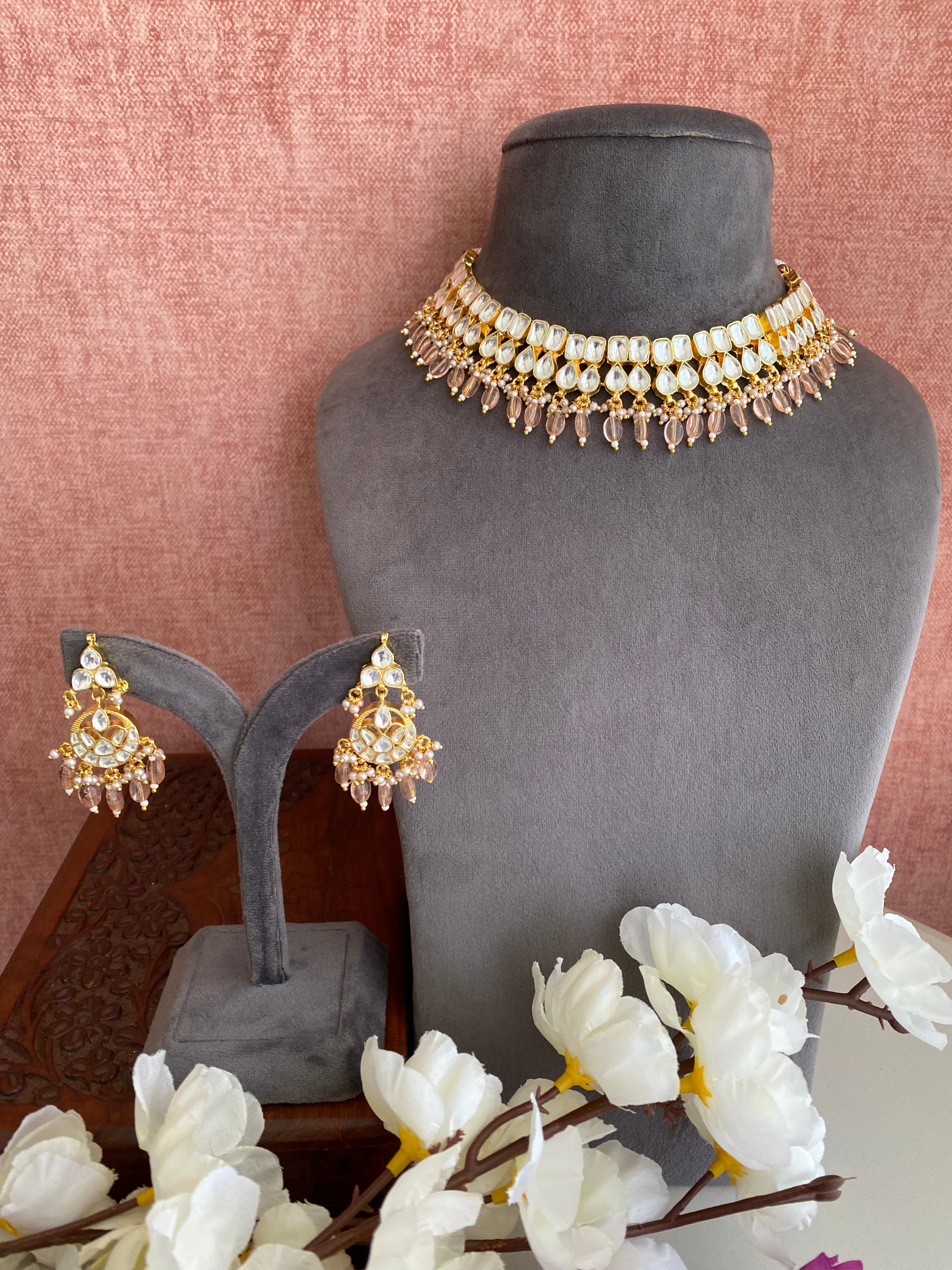 Kundan Gold plated Necklace set