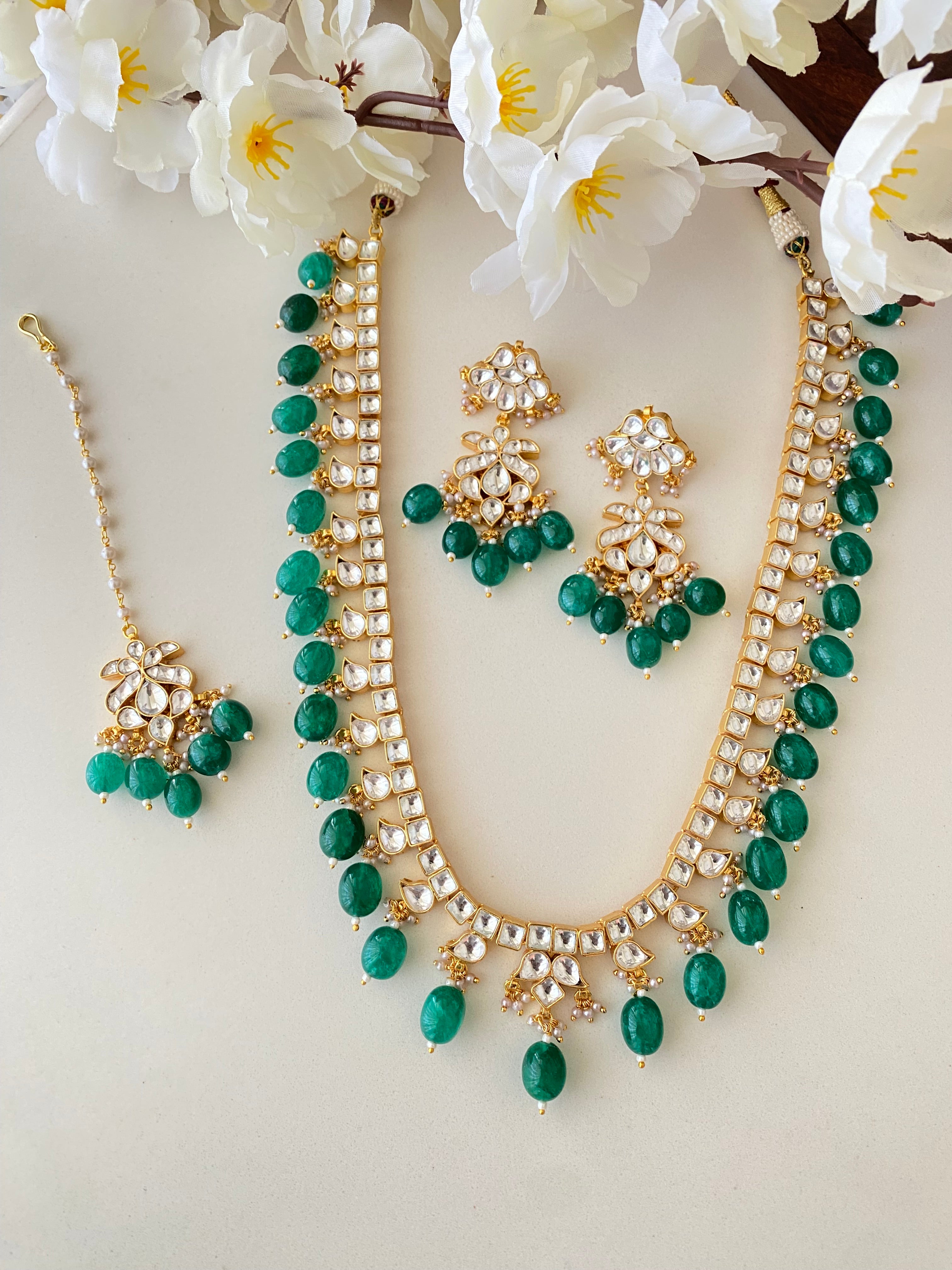 Kundan Gold plated Necklace Set