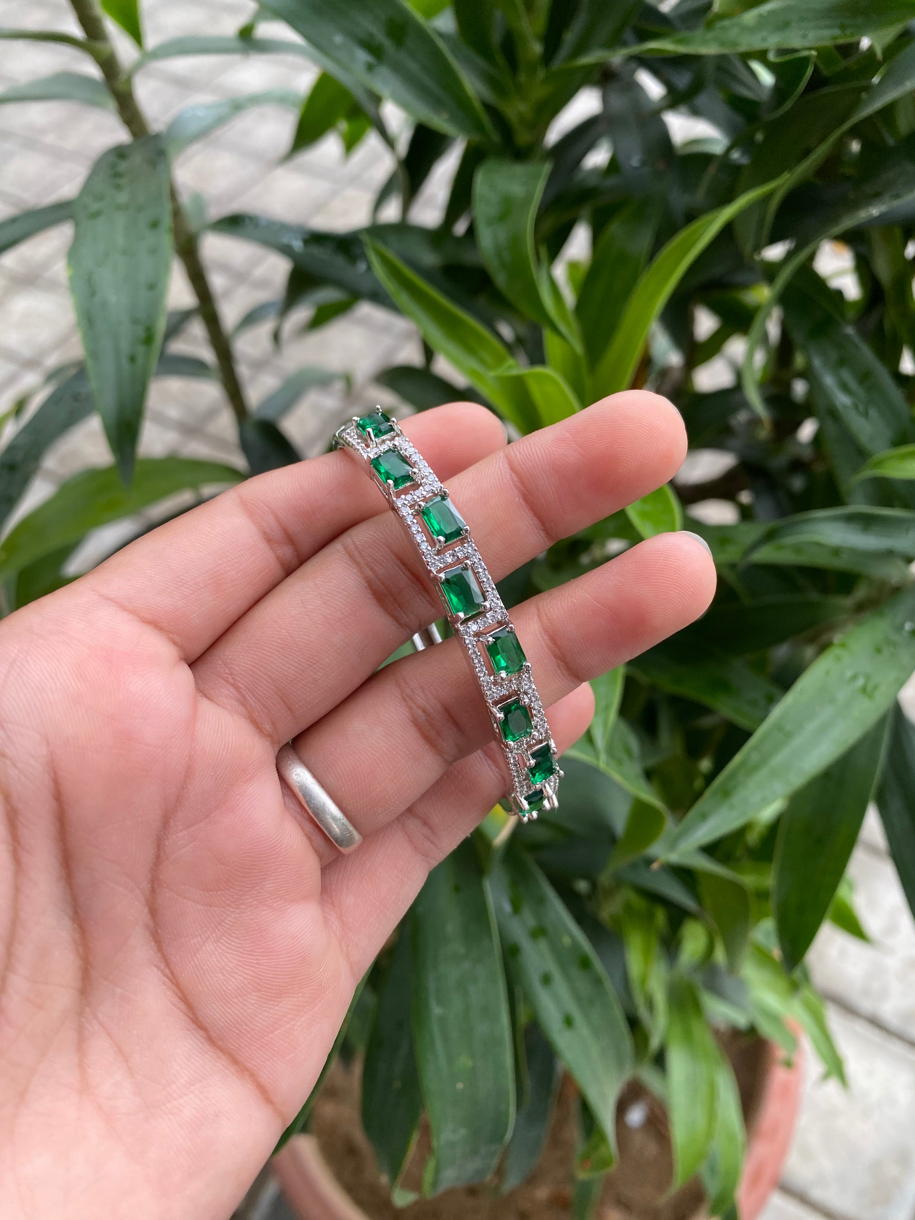 Silver Plated Diamond Bracelet
