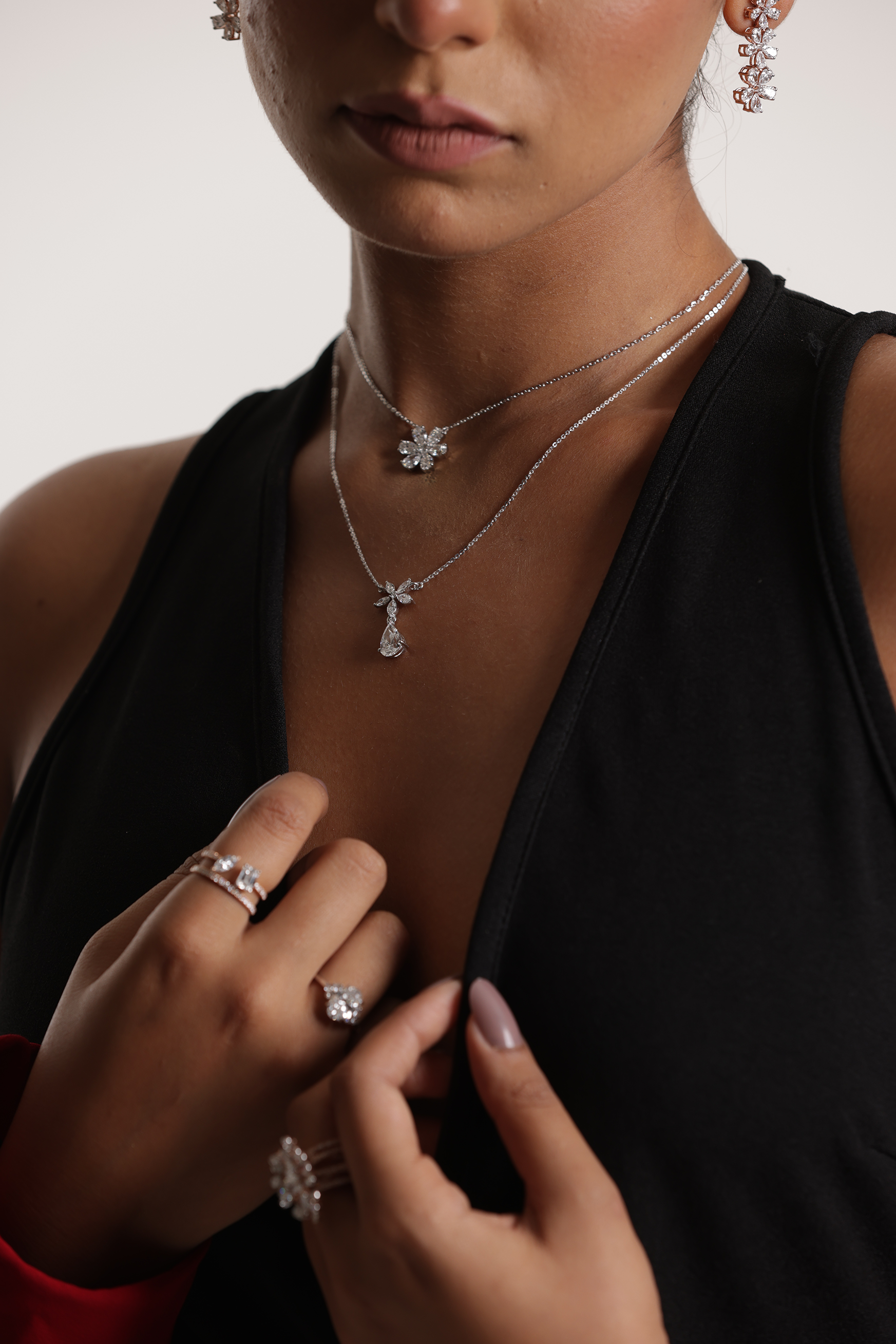 Flora Diamond Pendant Necklace