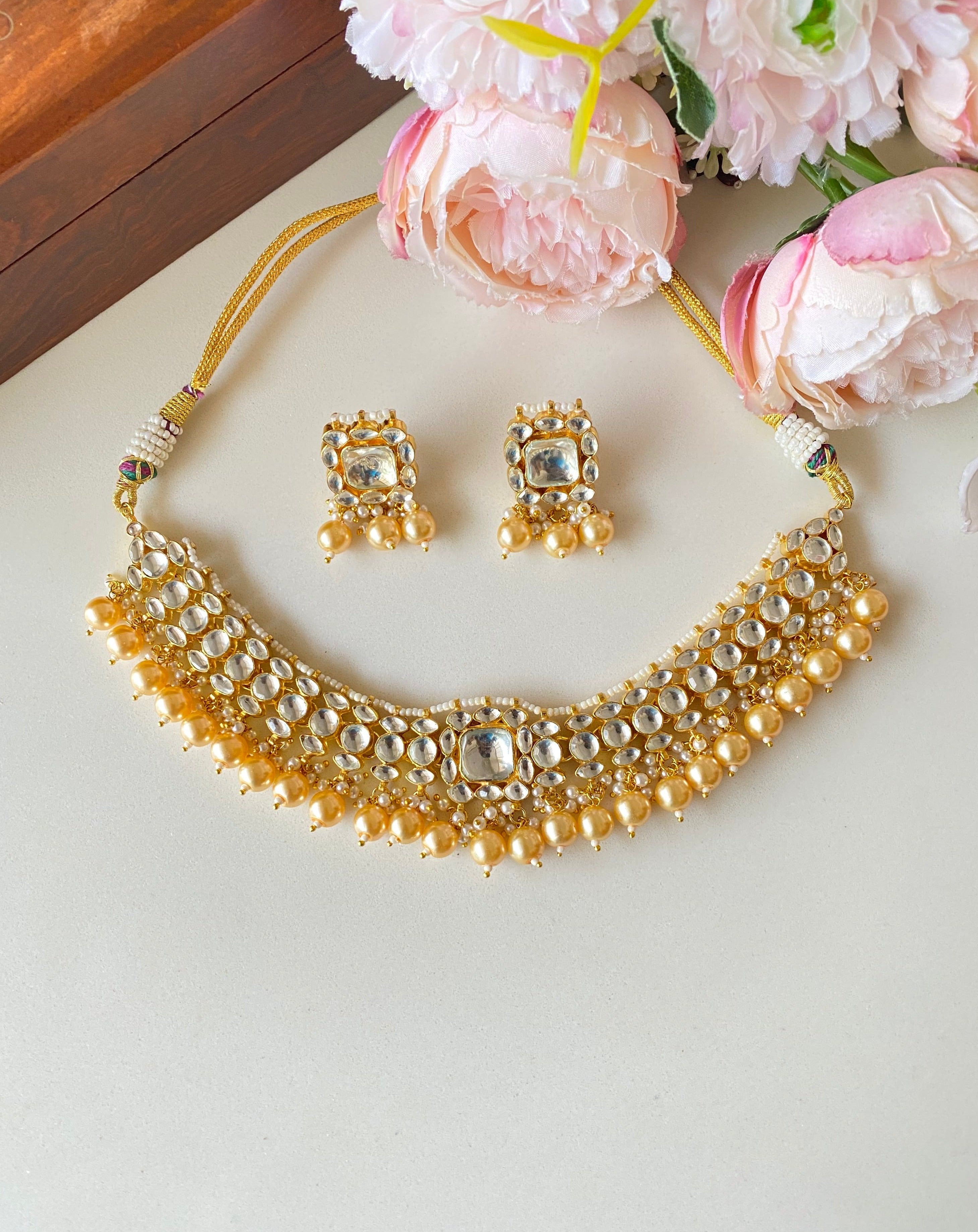 Kundan Gold plated Choker Set