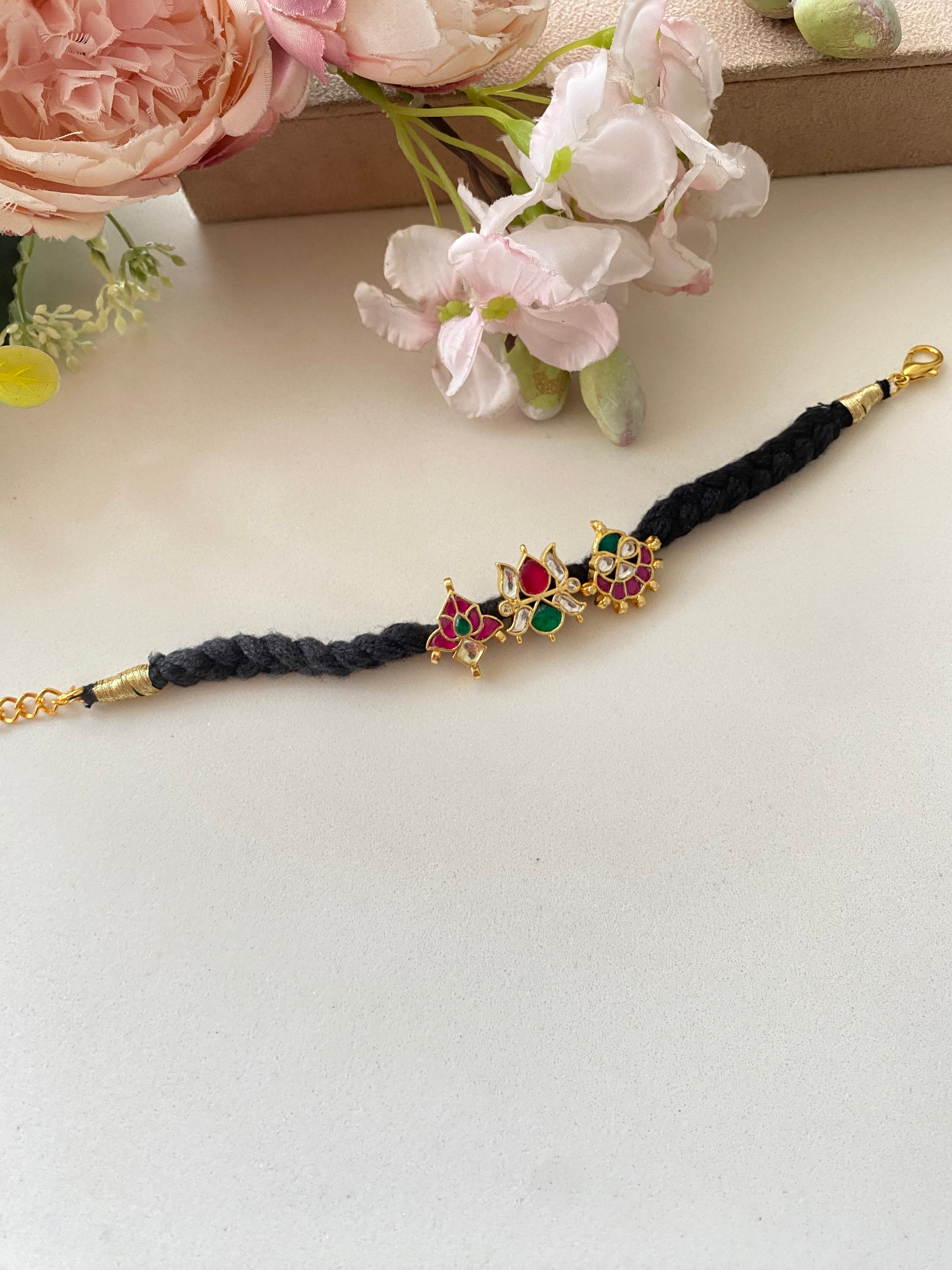 Gold Plated Kundan Bracelet