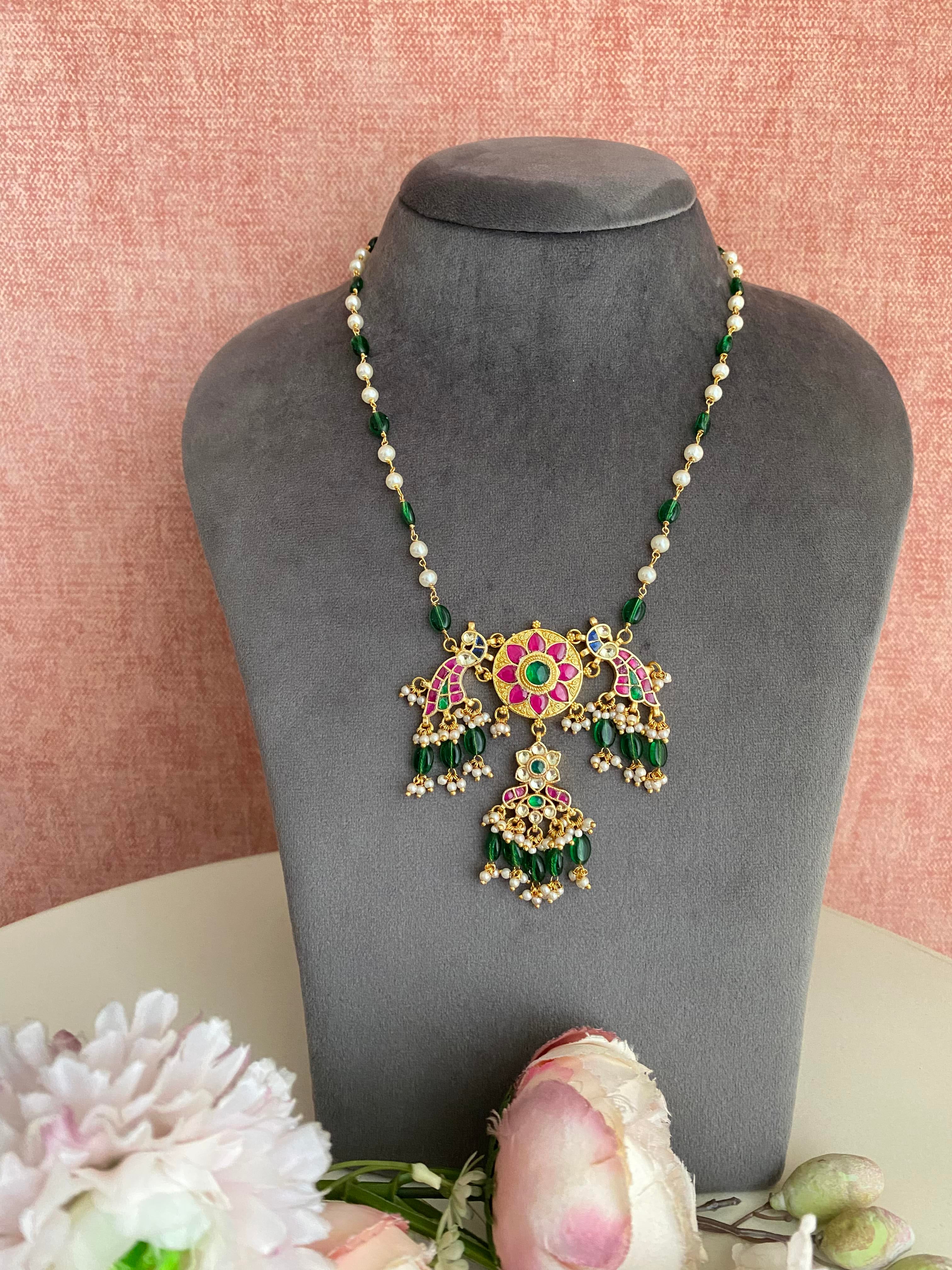Gold Plated Kundan Long Necklace
