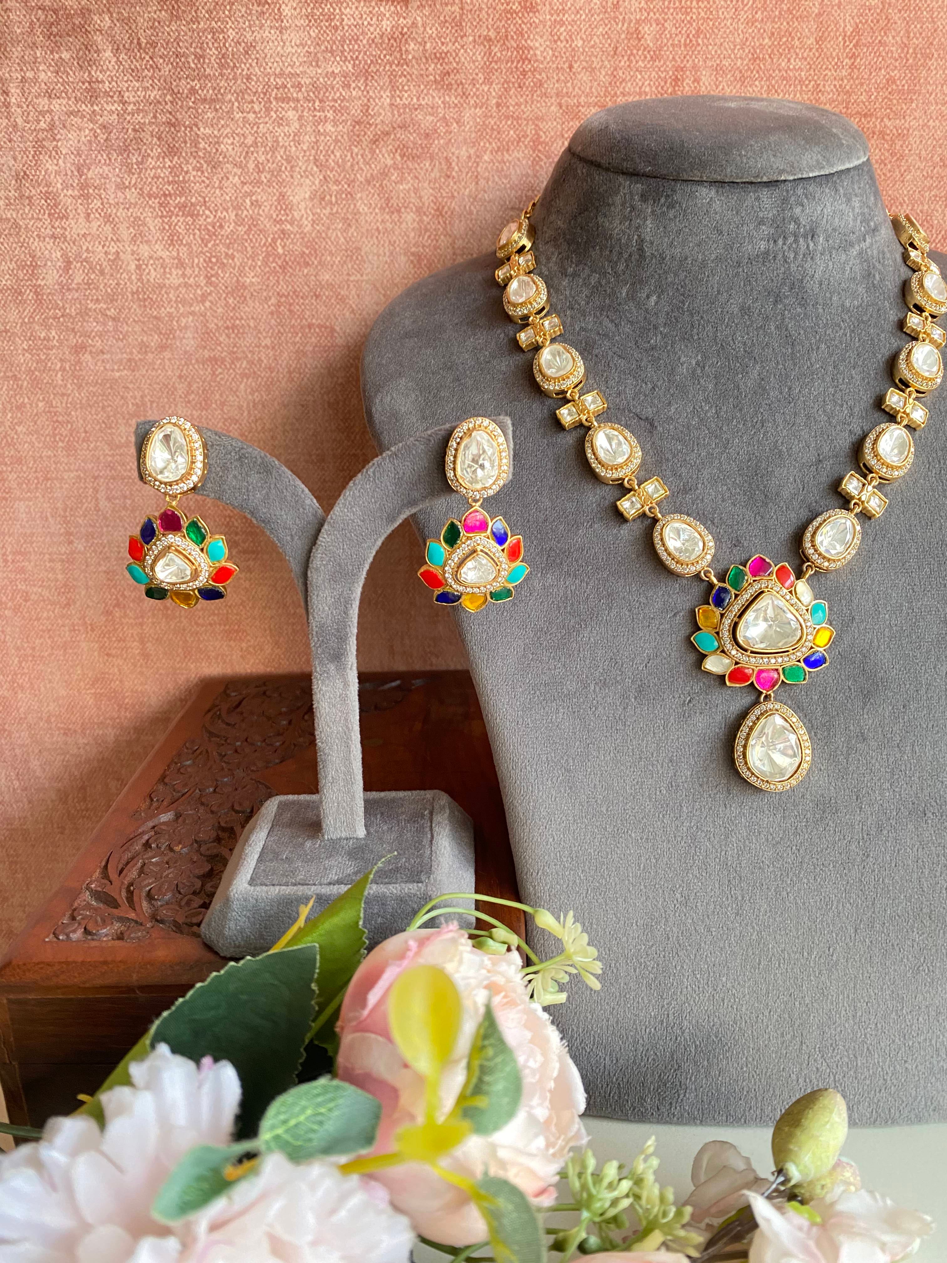 Navrattan Necklace Set