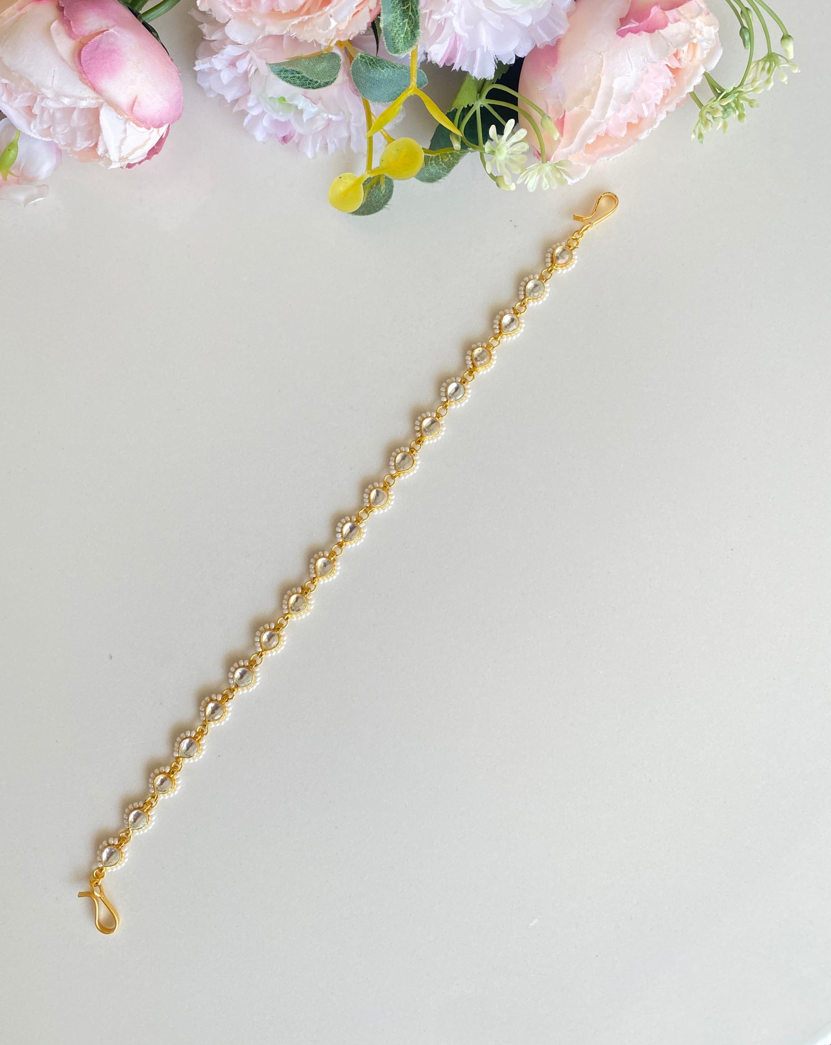 Gold plated Kundan Sheeshphool