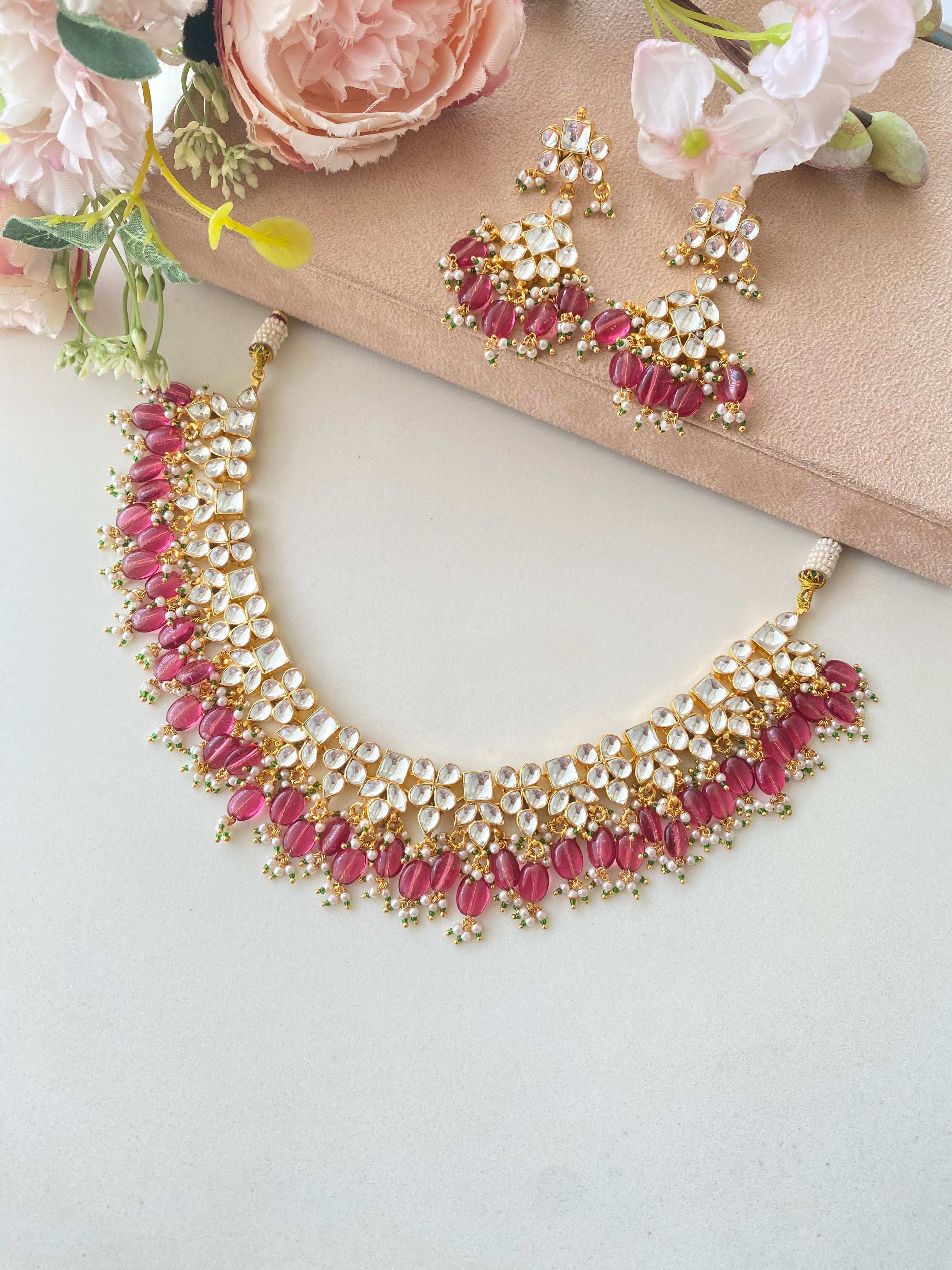 Kundan Gold plated Necklace Set