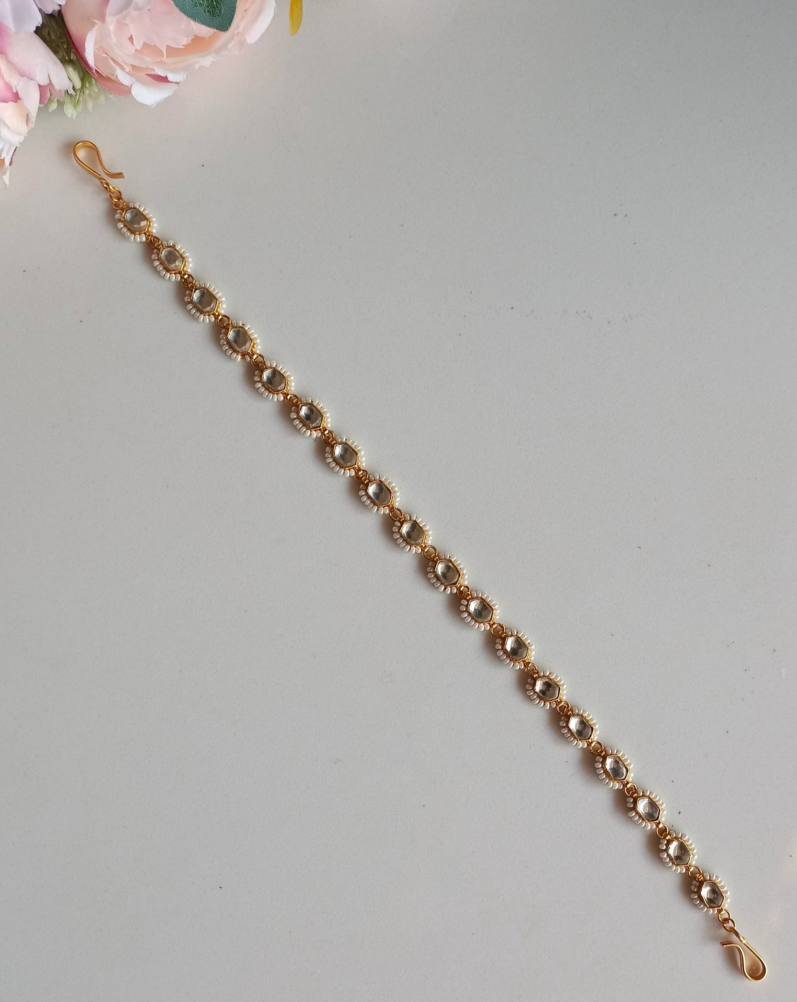 Gold plated Kundan Sheeshphool