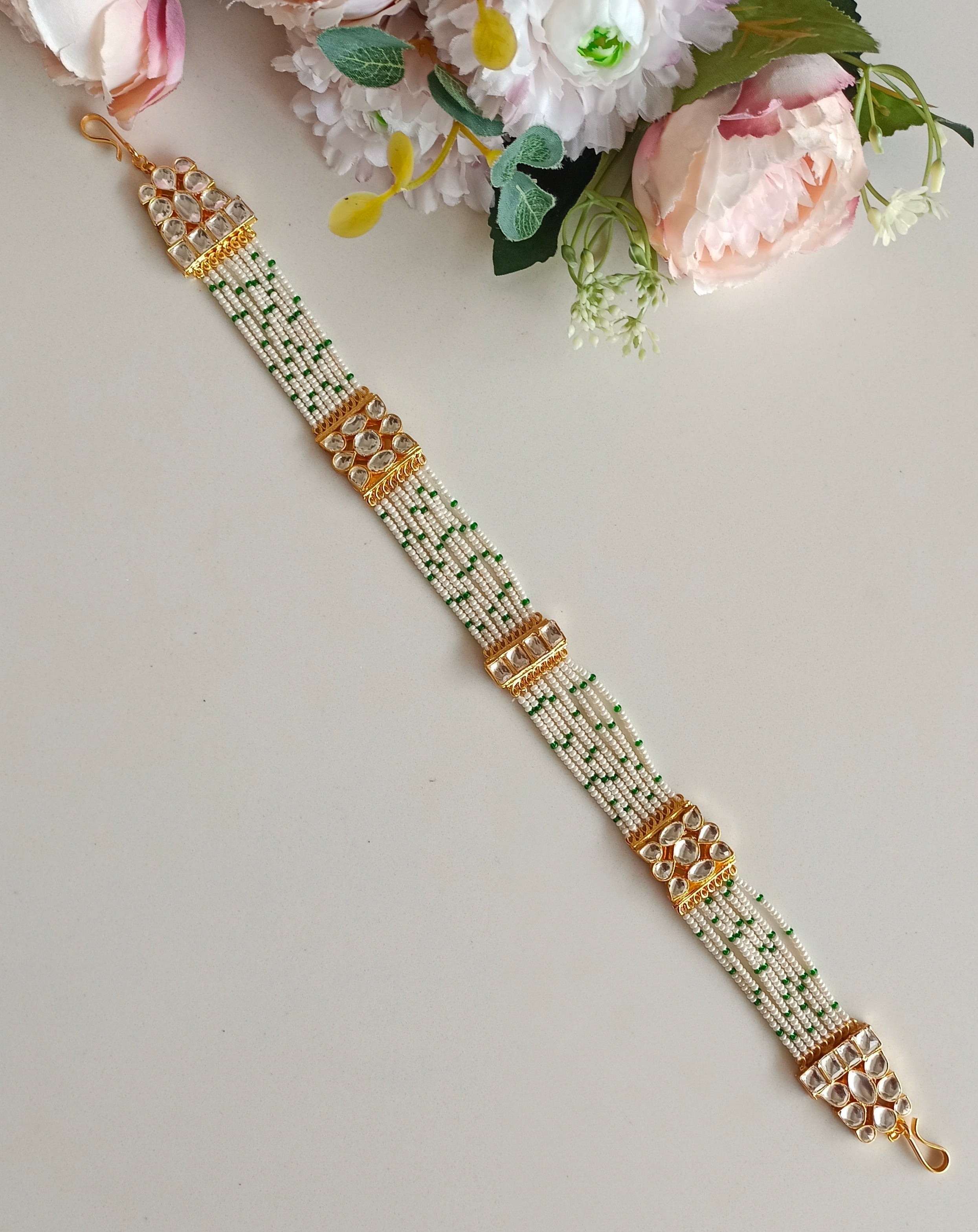 Gold plated Kundan Sheeshphool