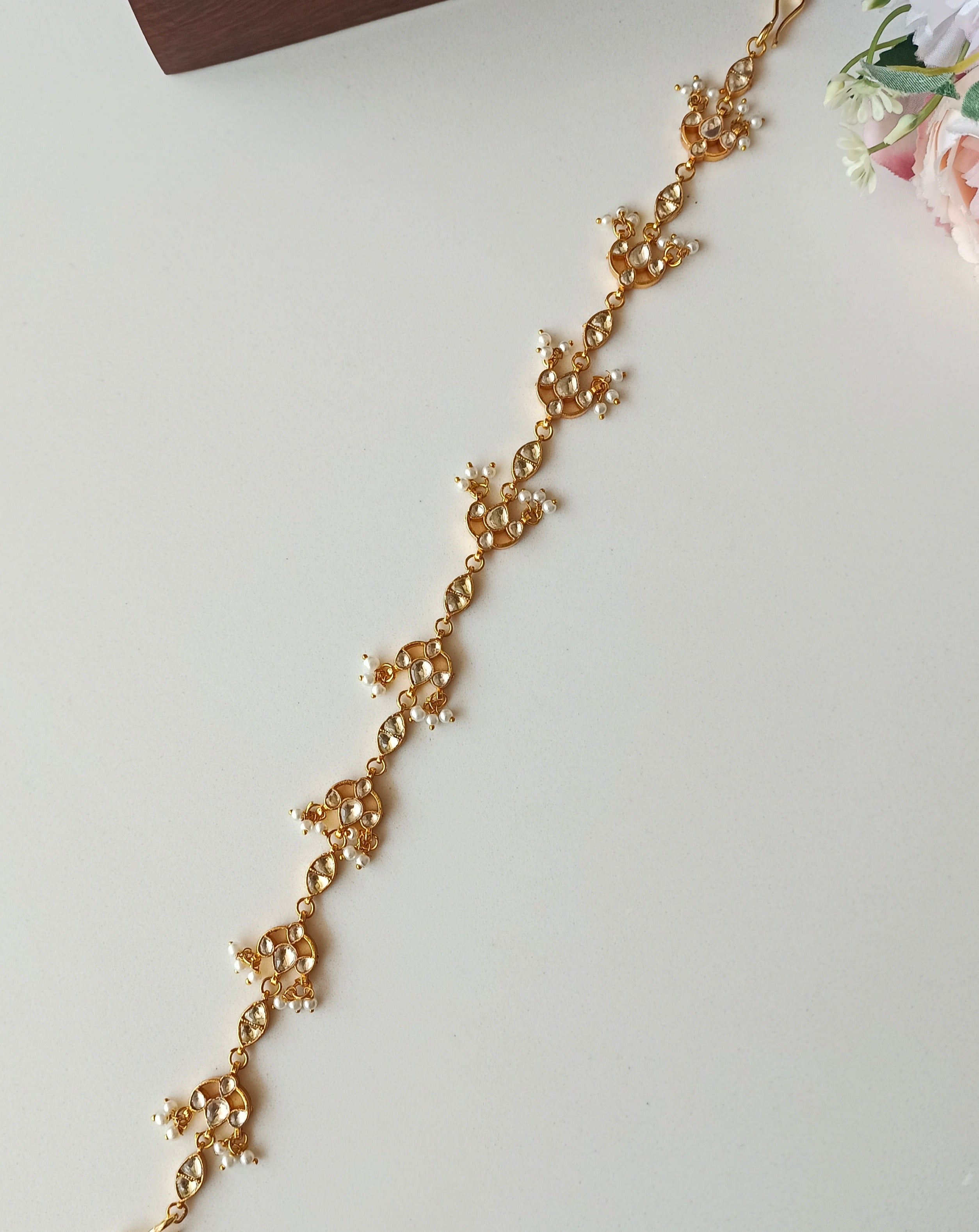 Gold plated Kundan sheeshphool
