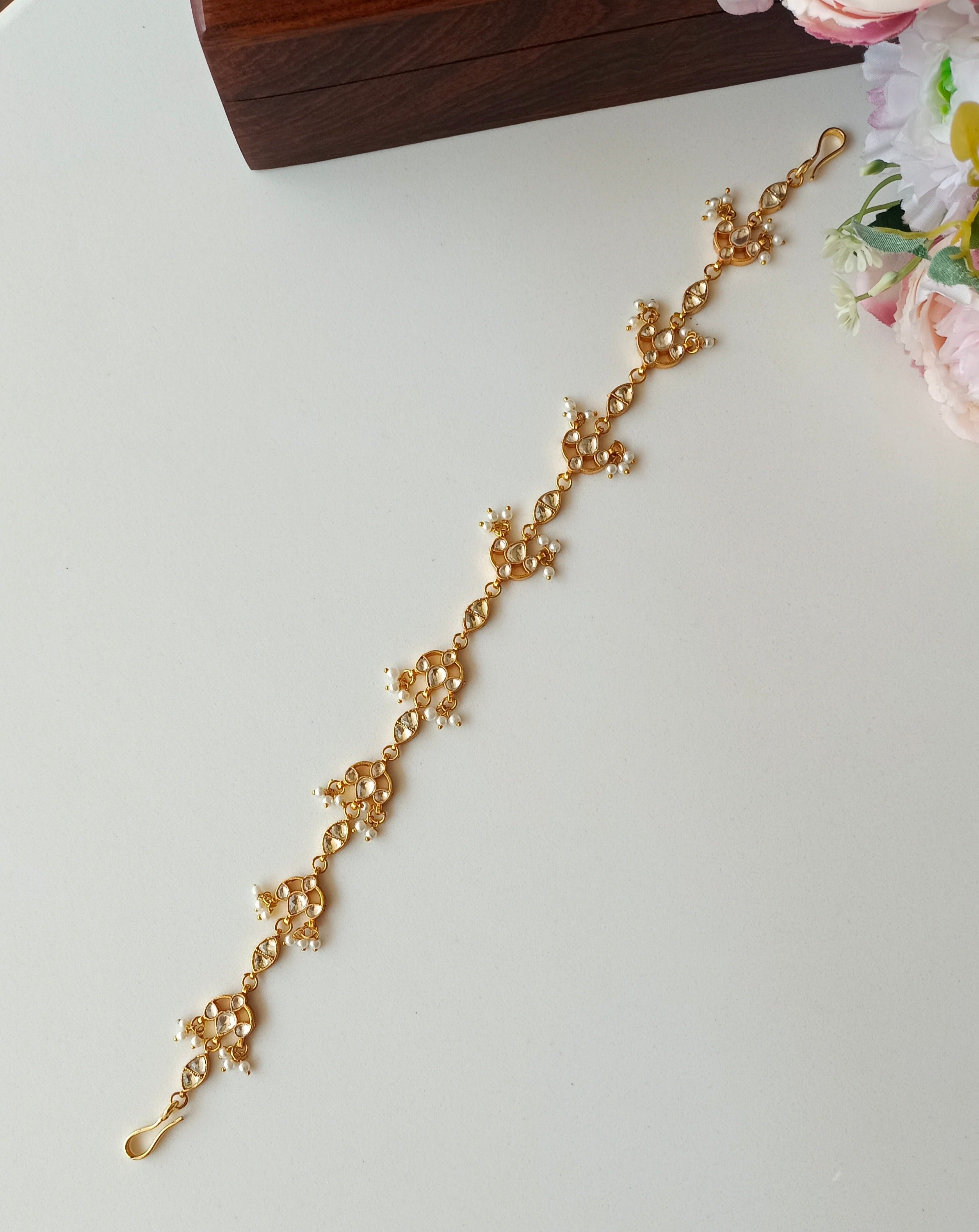 Gold plated Kundan sheeshphool