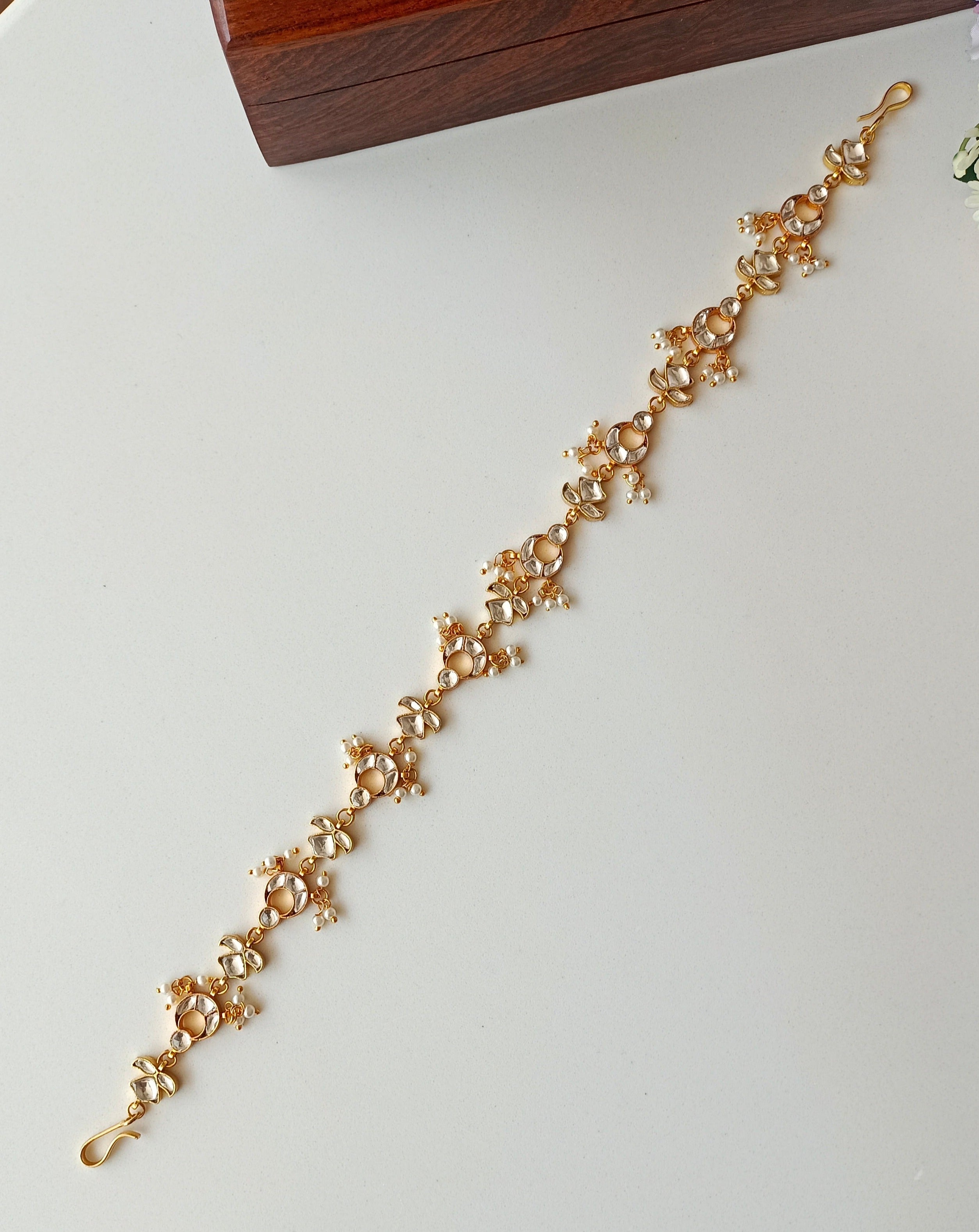 Gold plated Kundan sheeshphool