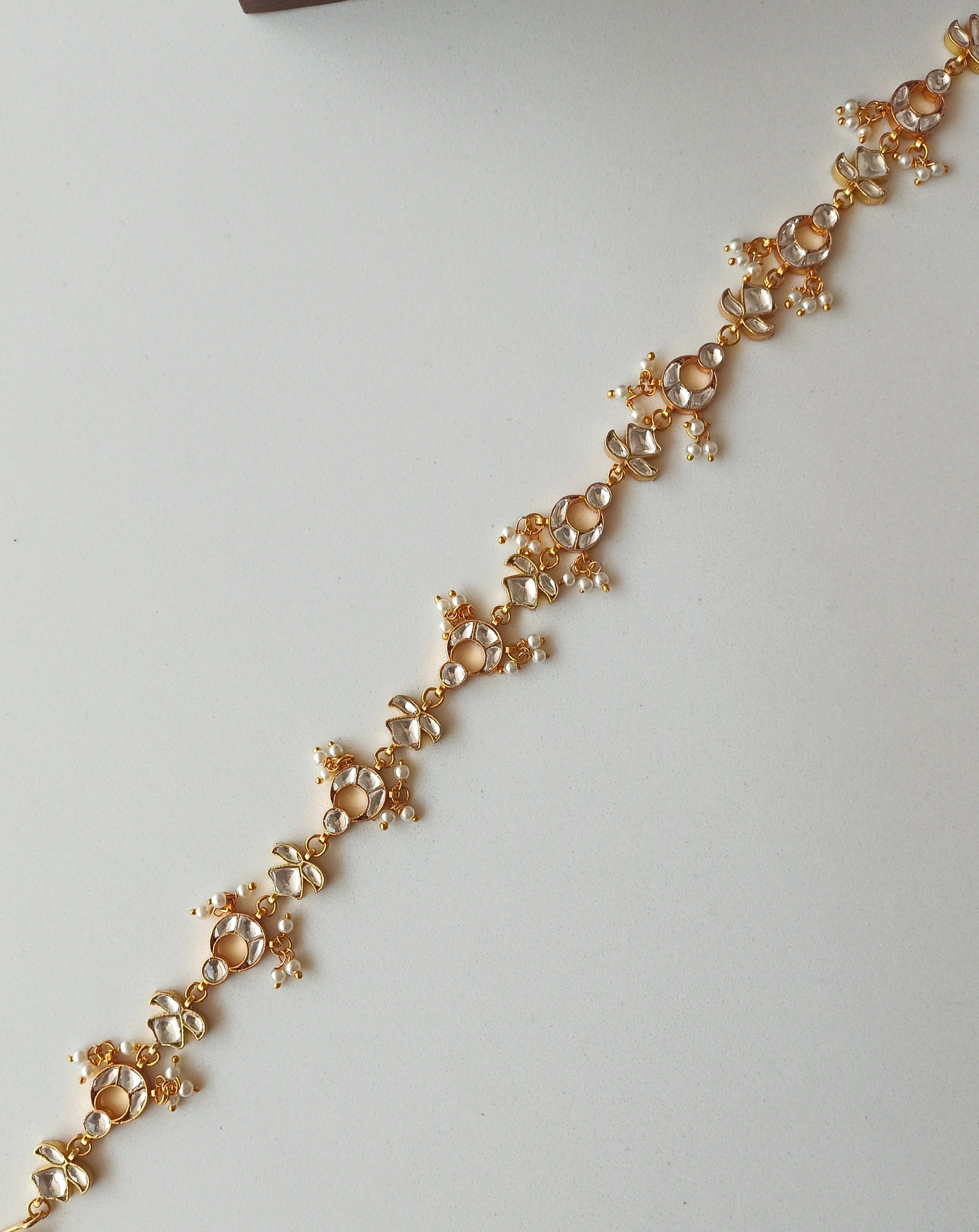 Gold plated Kundan sheeshphool