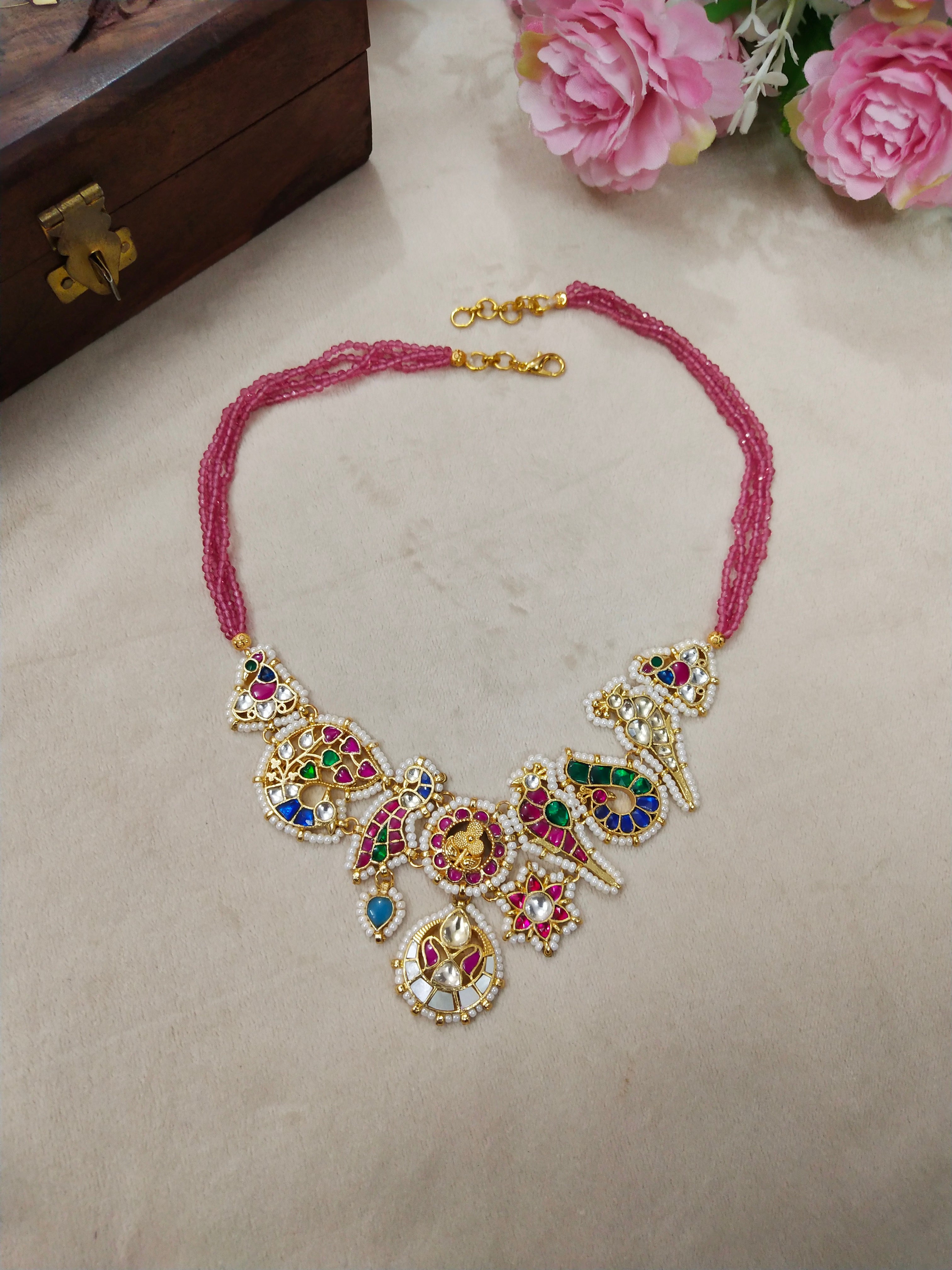 Kundan Multicolor Necklace Set