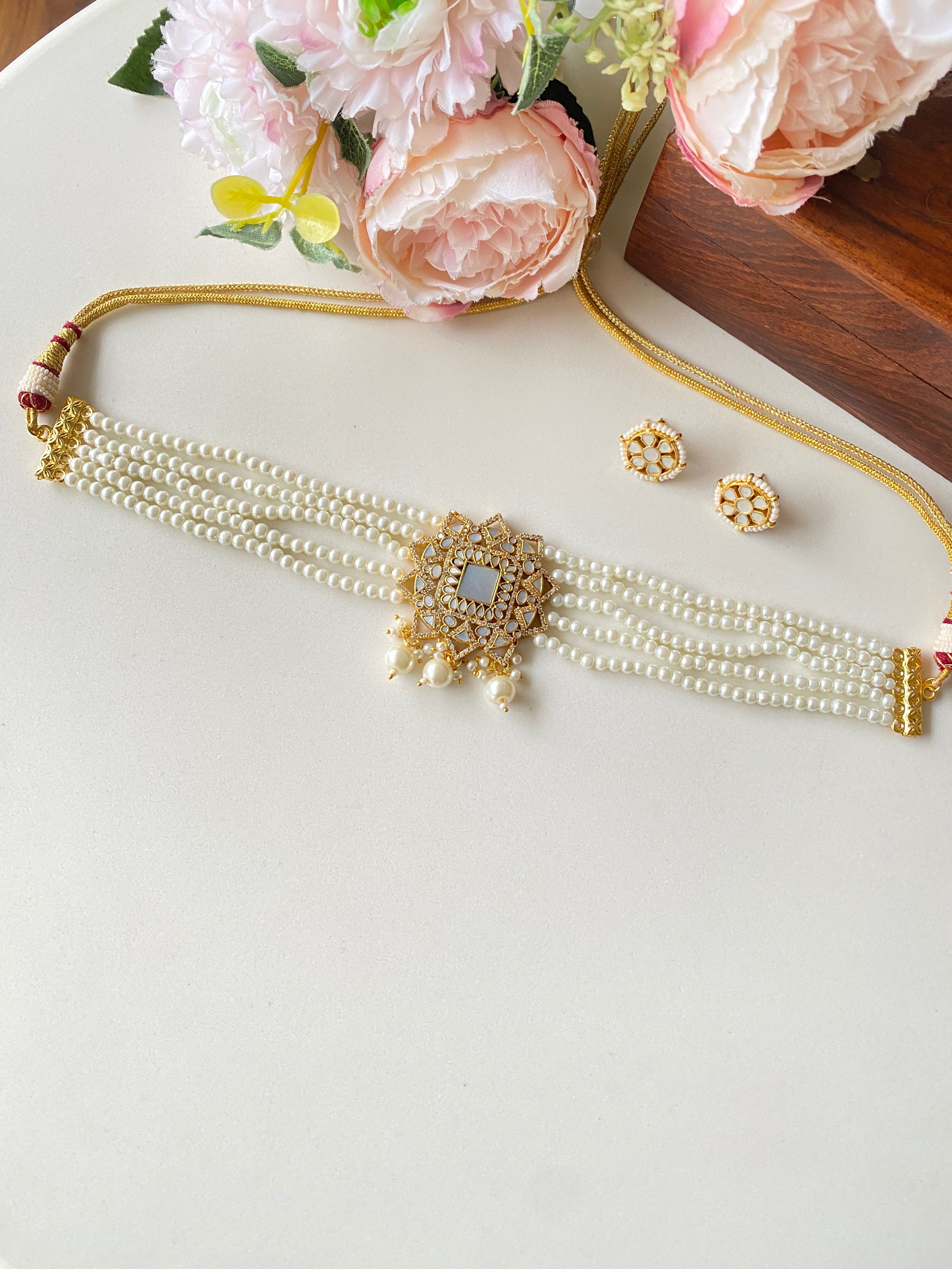 Mother of Pearl Choker set