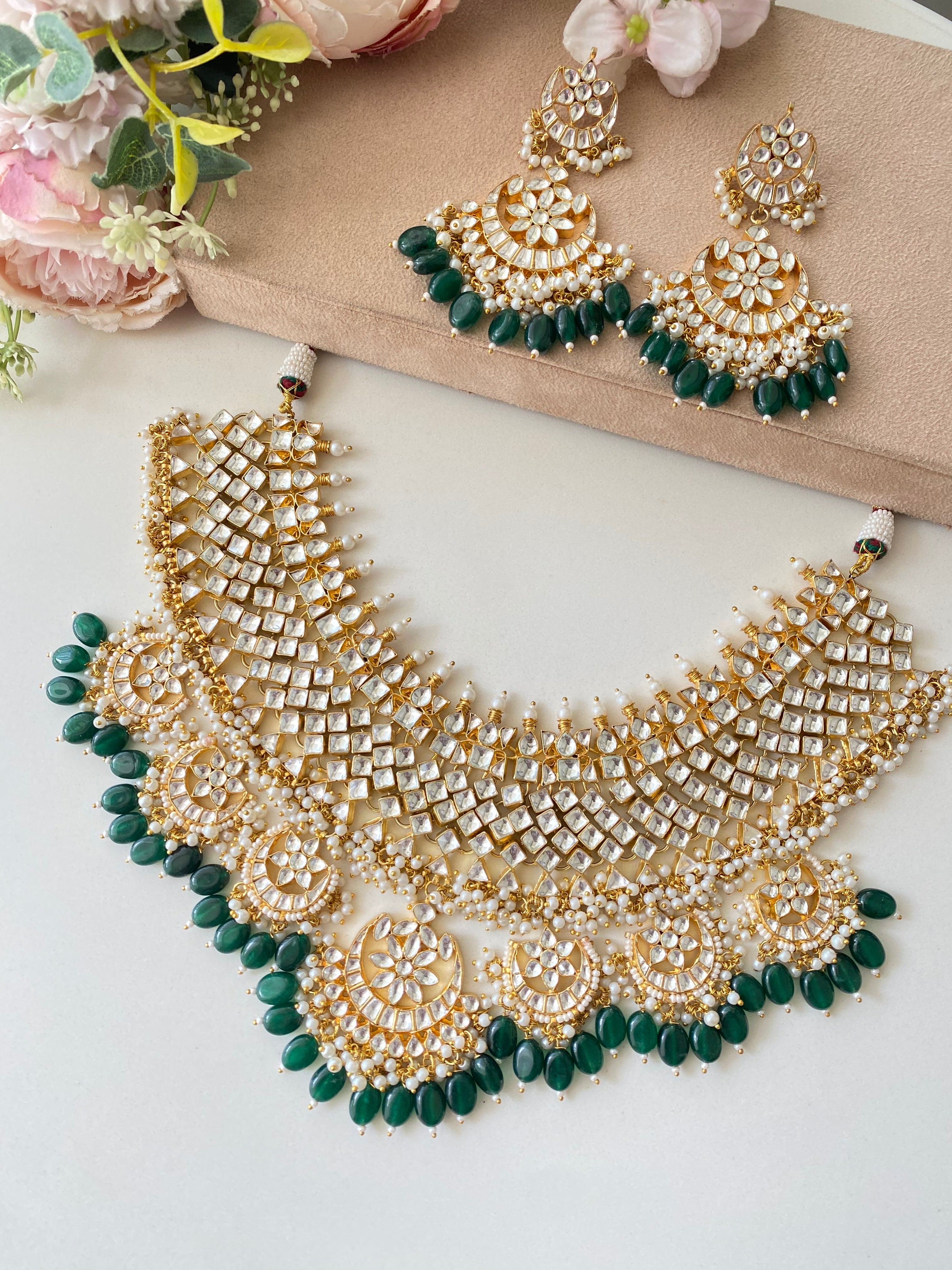 Kundan Gold plated Bridal Necklace set