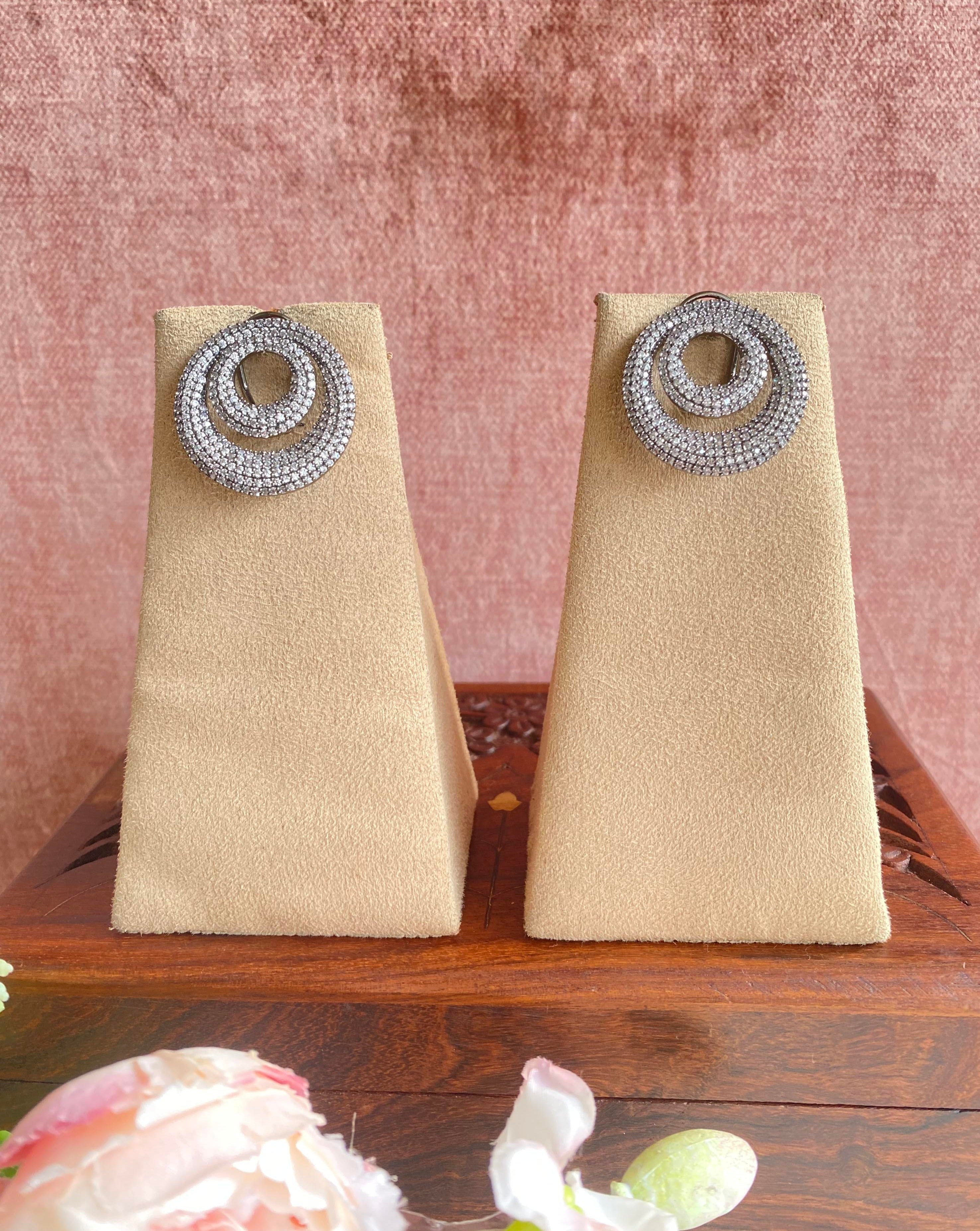 Silver Plated Swarovski Earrings