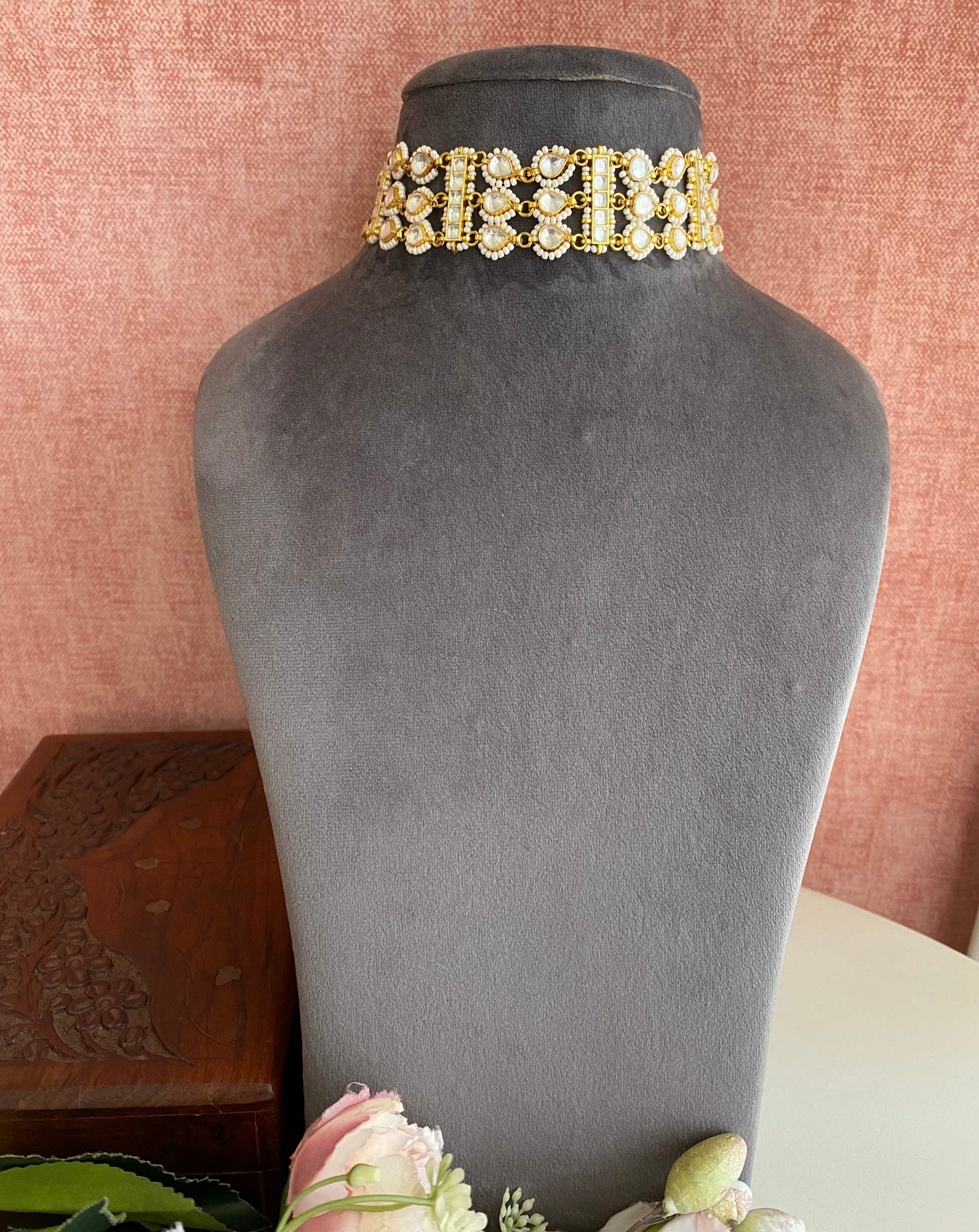 Gold plated Kundan Choker