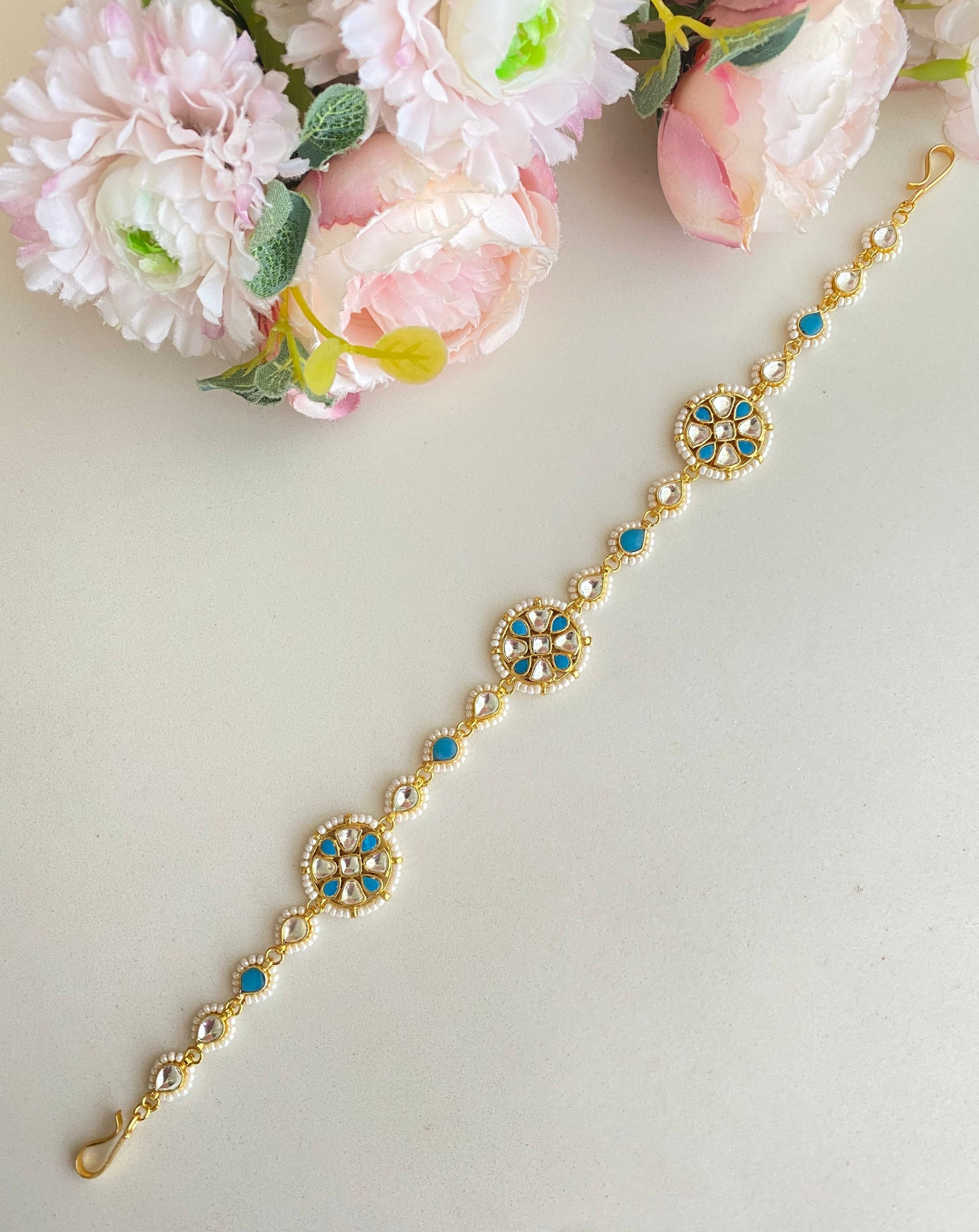 Gold plated Kundan Sheeshphool