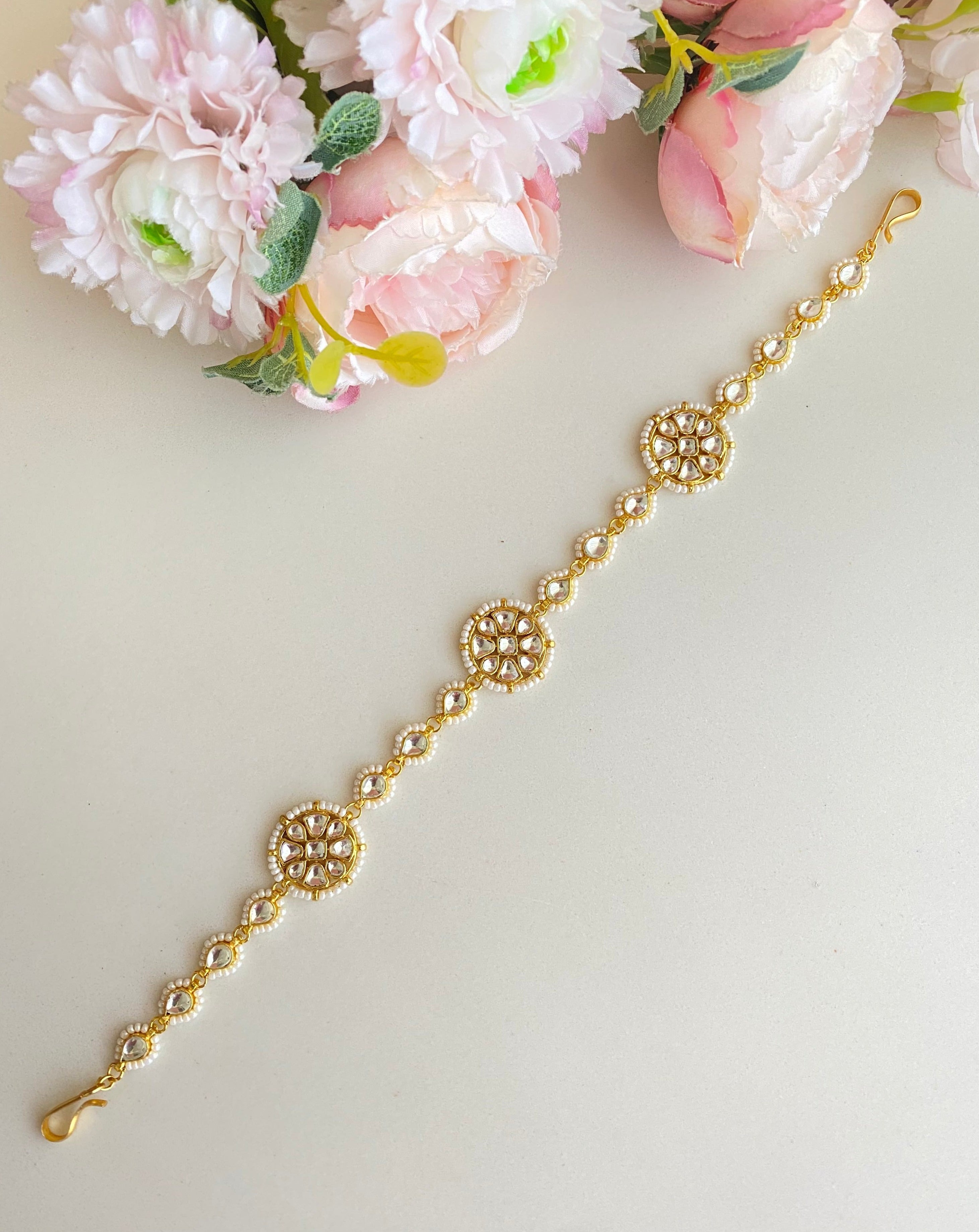 Gold plated Kundan Sheeshphool