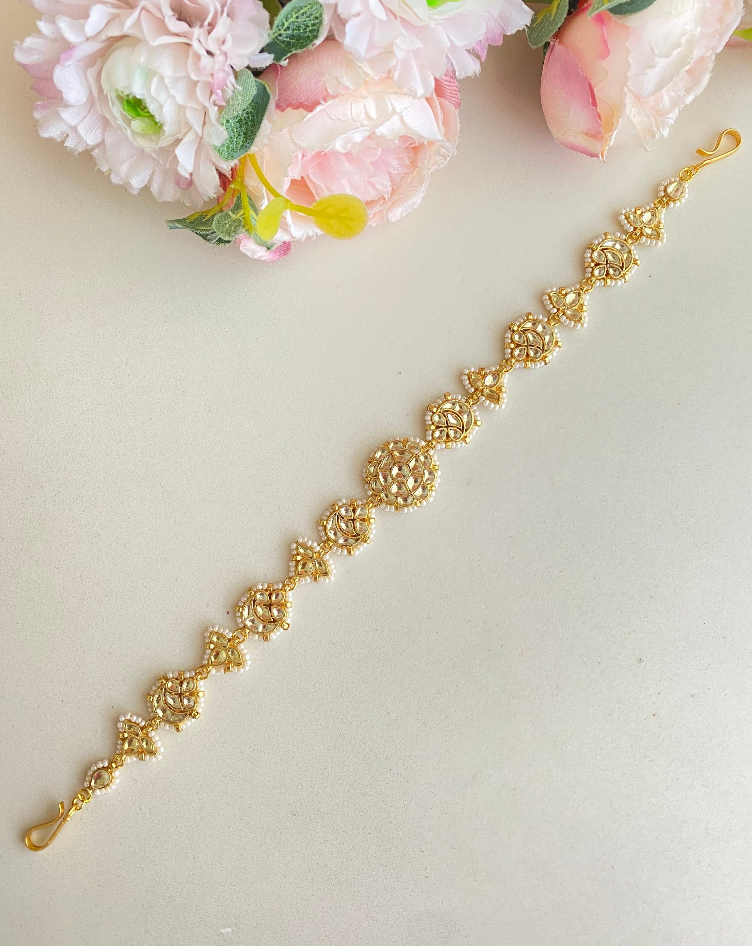Gold plated Kundan Sheeshphool
