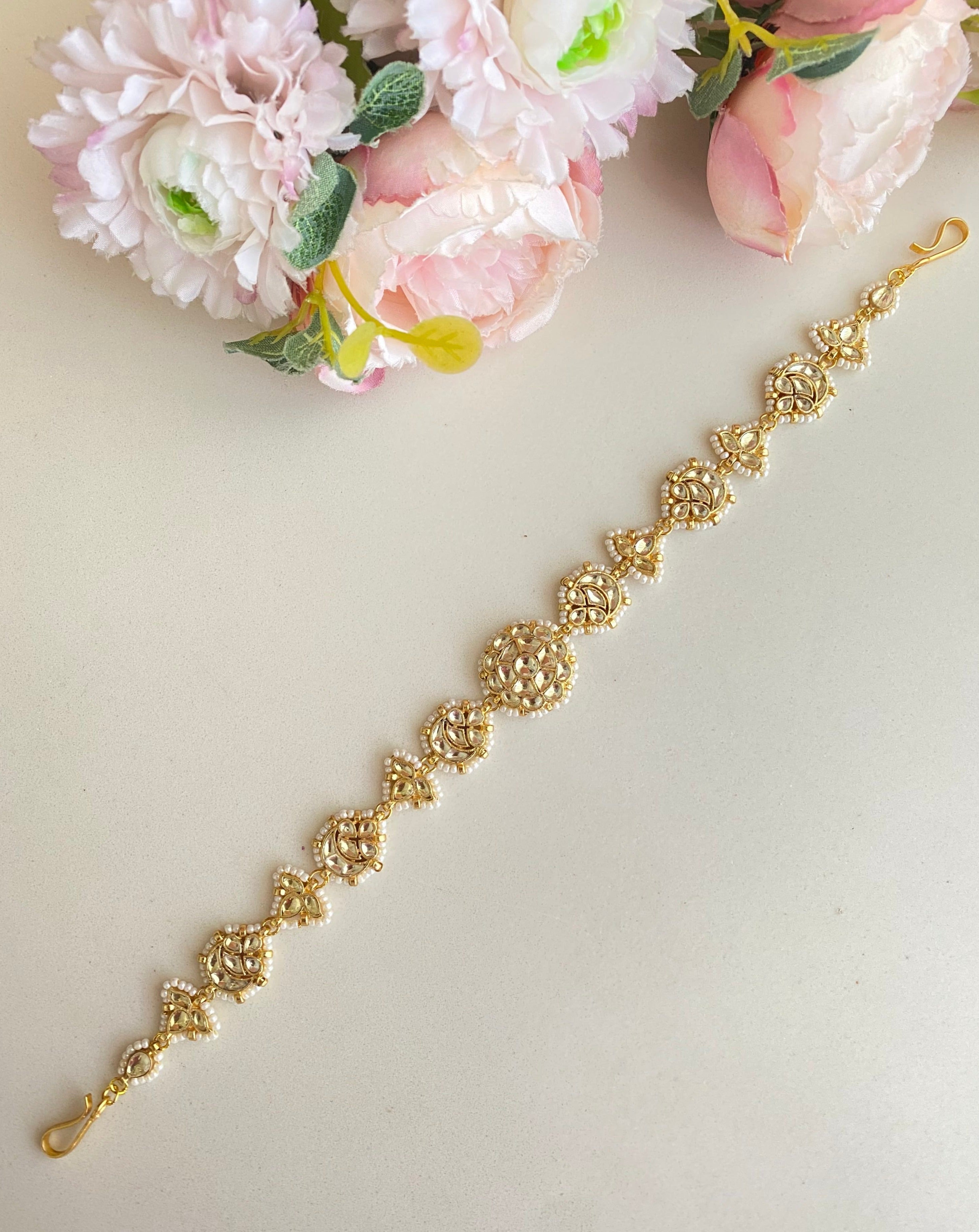 Gold plated Kundan Sheeshphool