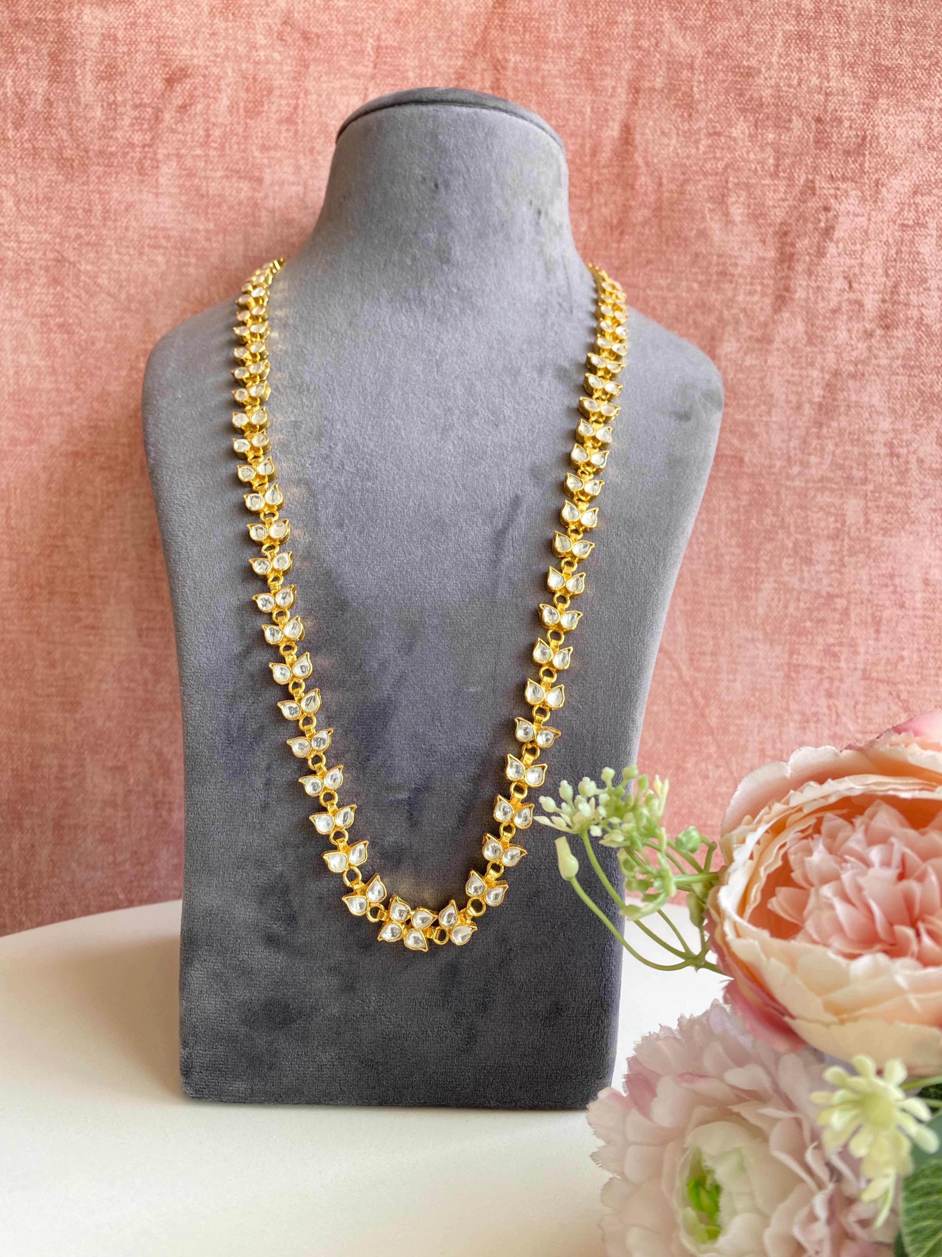Gold Plated Kundan Groom Maala