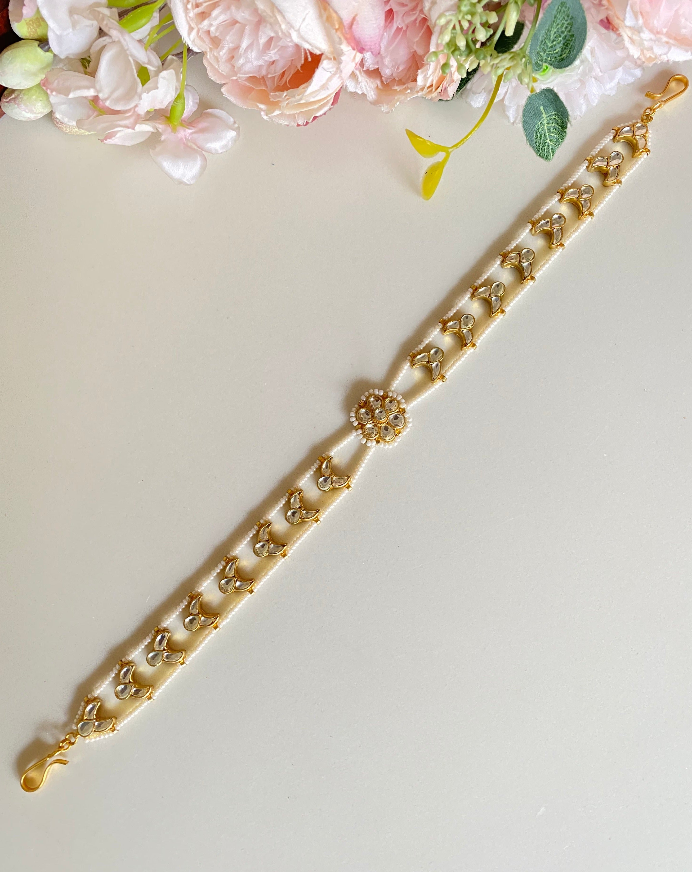Gold plated Kundan sheeshphool