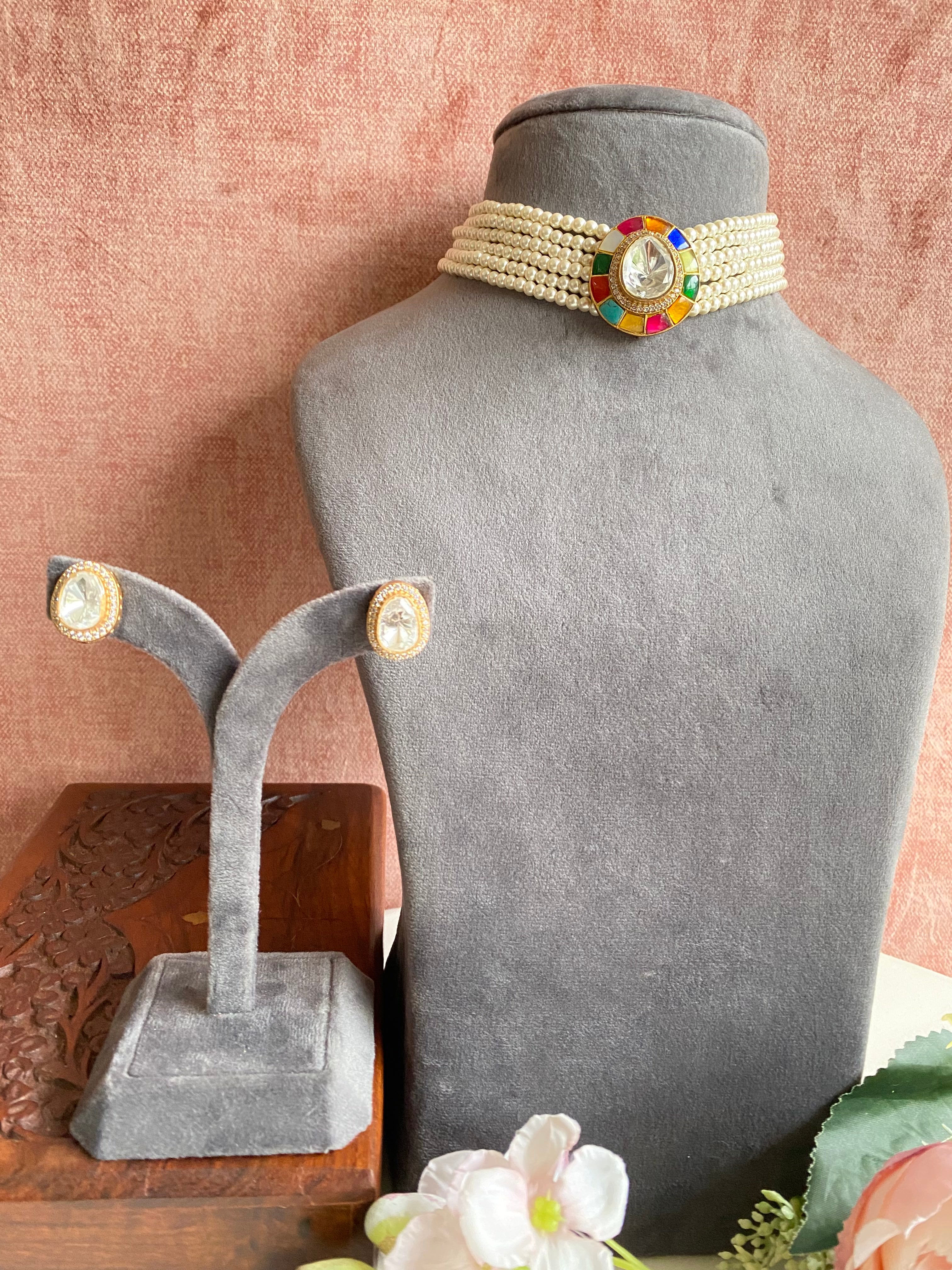 Navrattan choker set