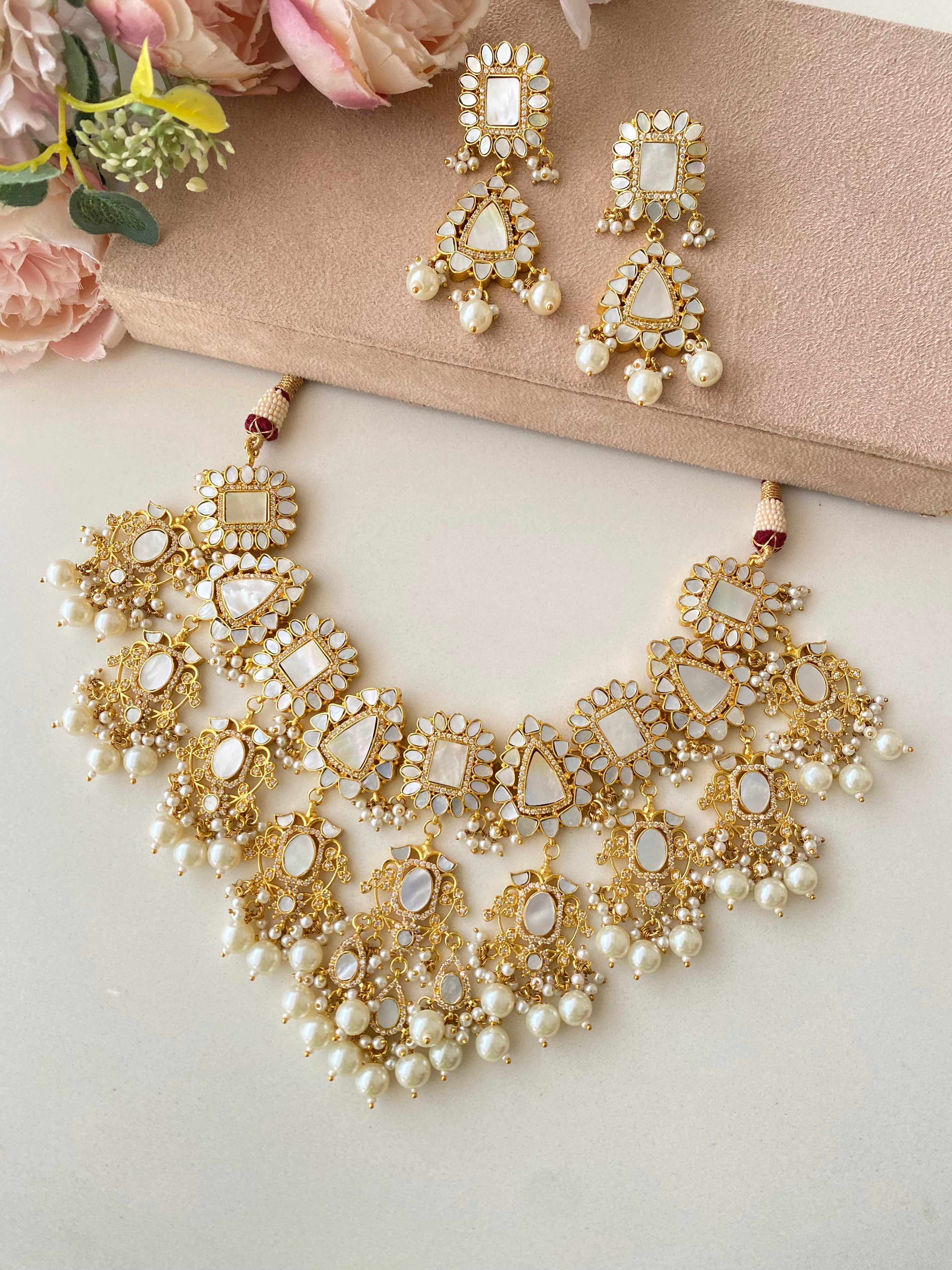 Mother Of Pearl Bridal Set