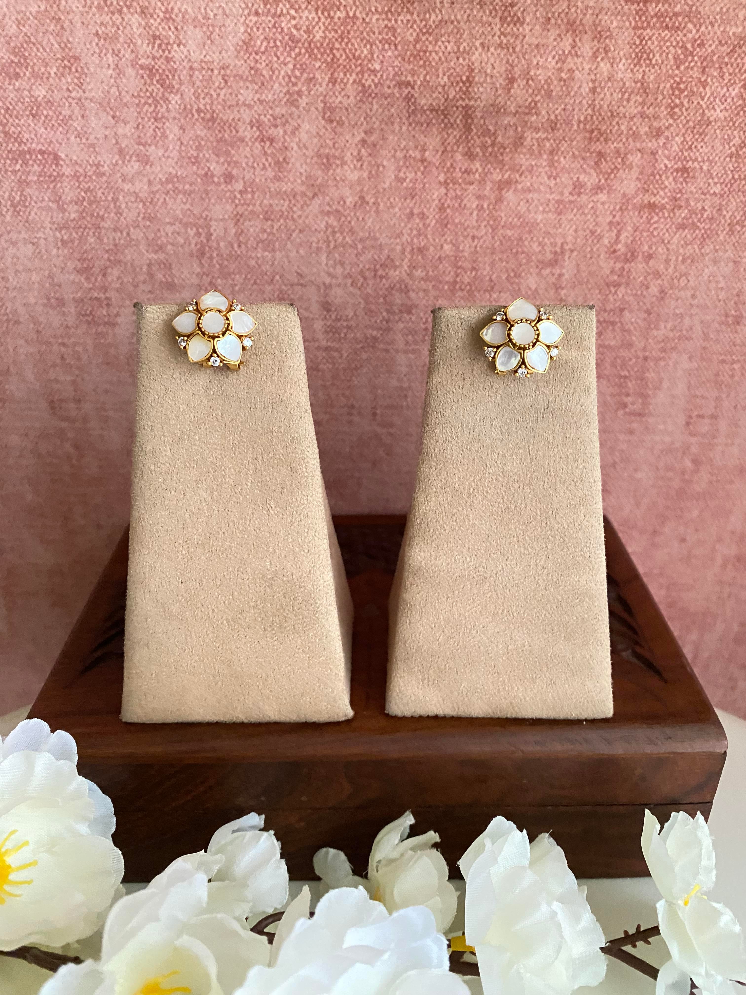 Floral studs