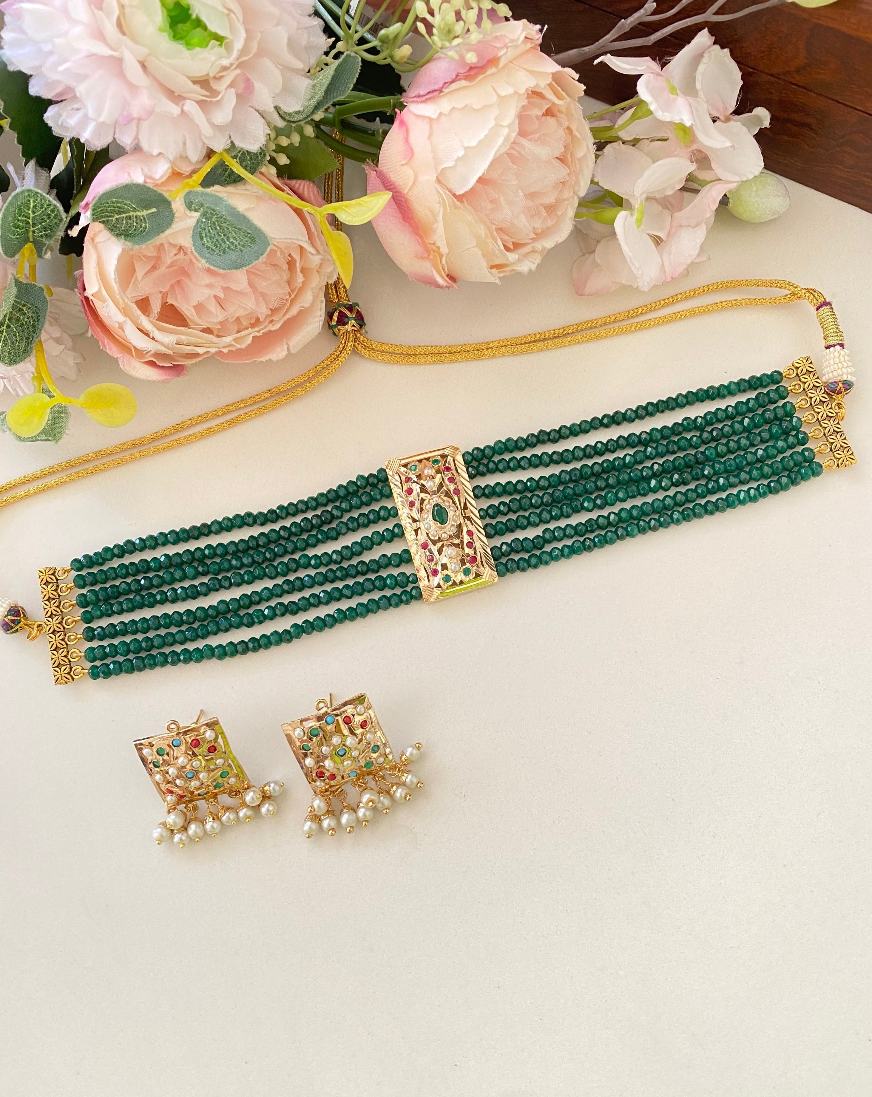Multicolour Choker Set