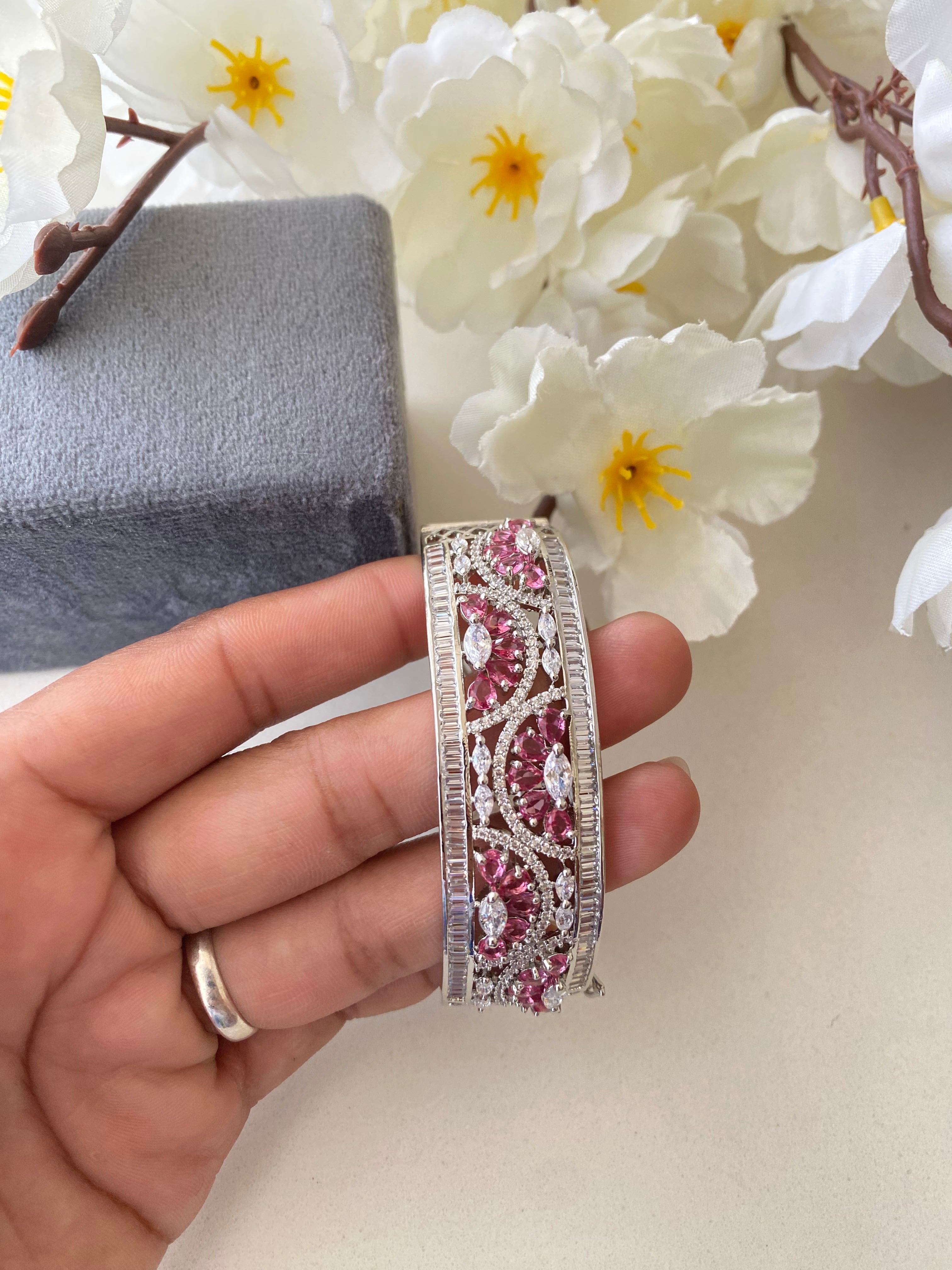 Silver Plated Diamond Bracelet