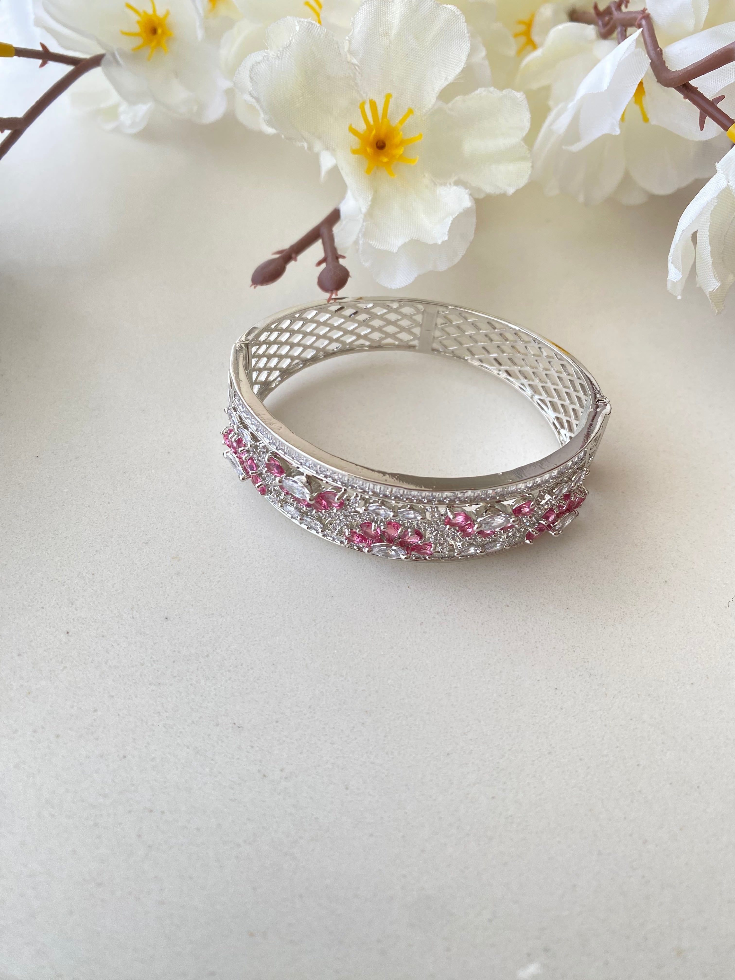 Silver Plated Diamond Bracelet