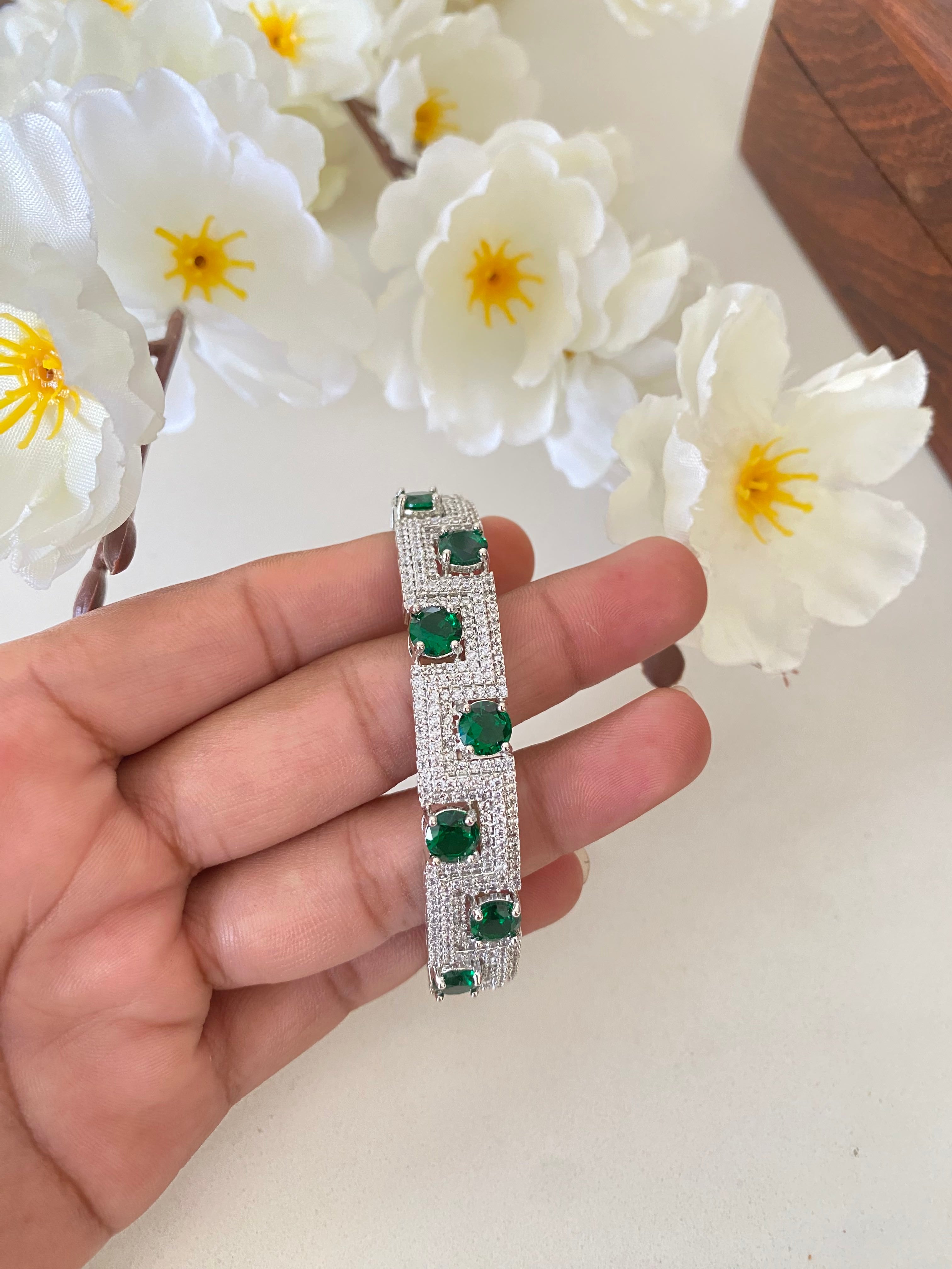 Silver Plated Diamond Bracelet