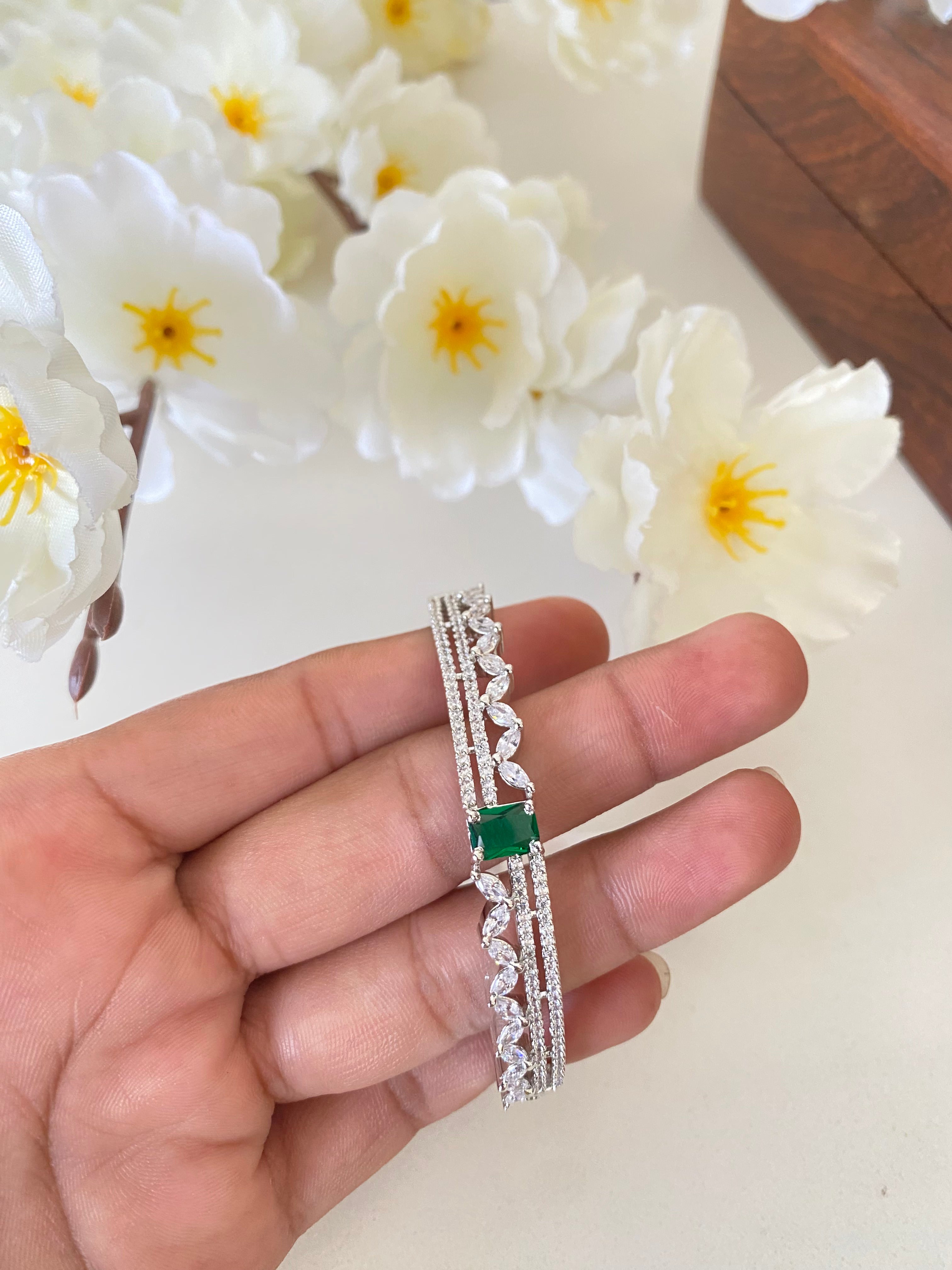 Silver Plated Diamond Bracelet