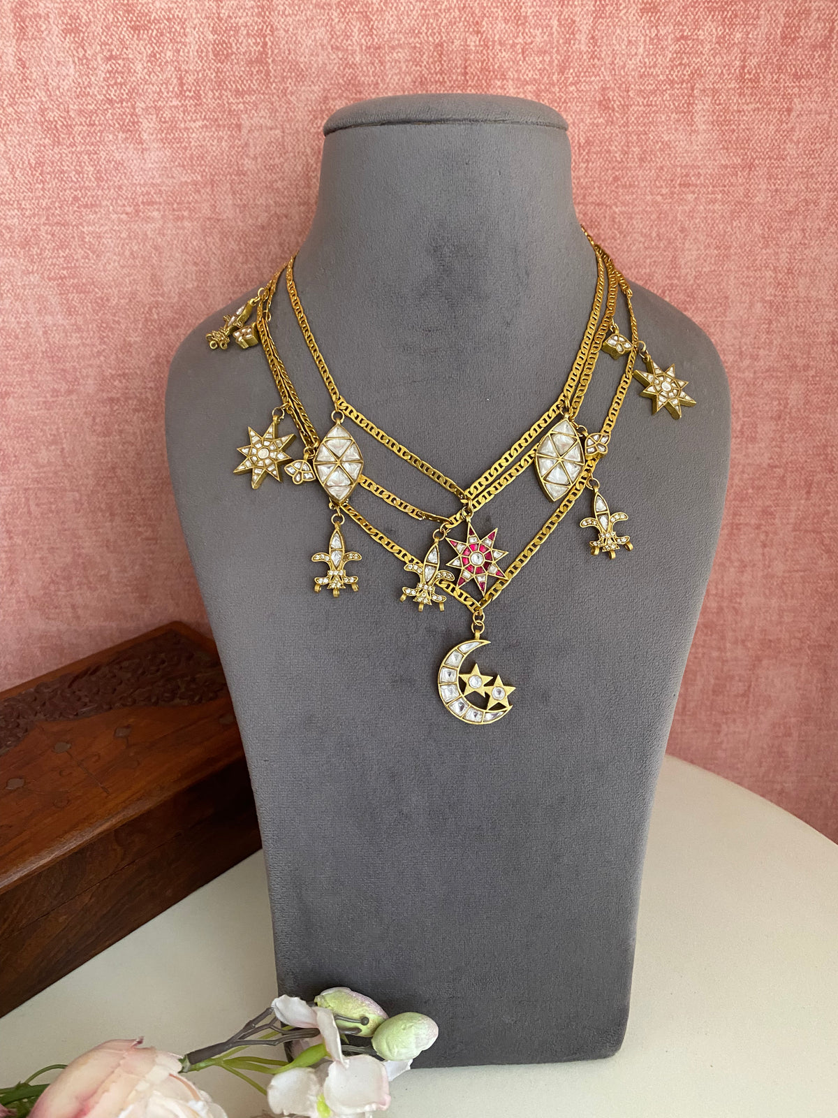 Gold Plated Kundan Necklace