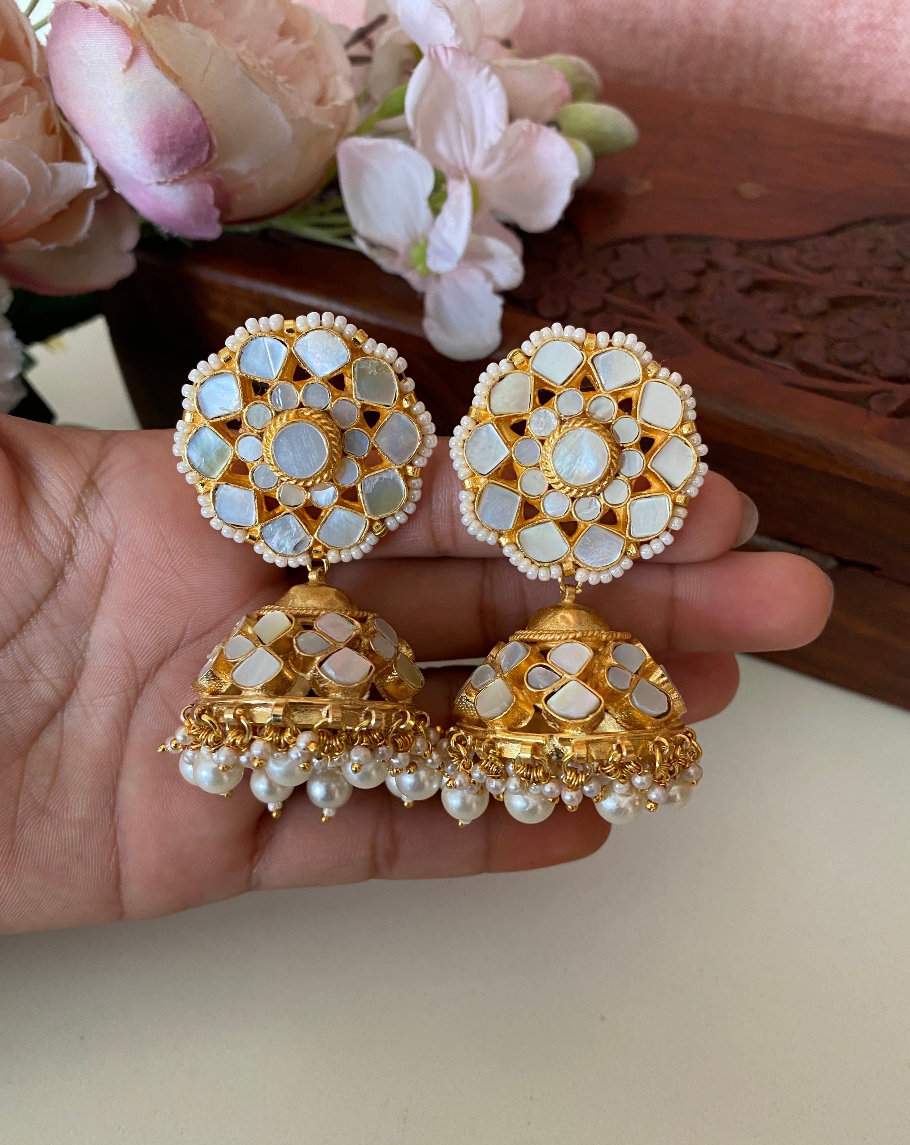 Mother Of Pearl Jhumka
