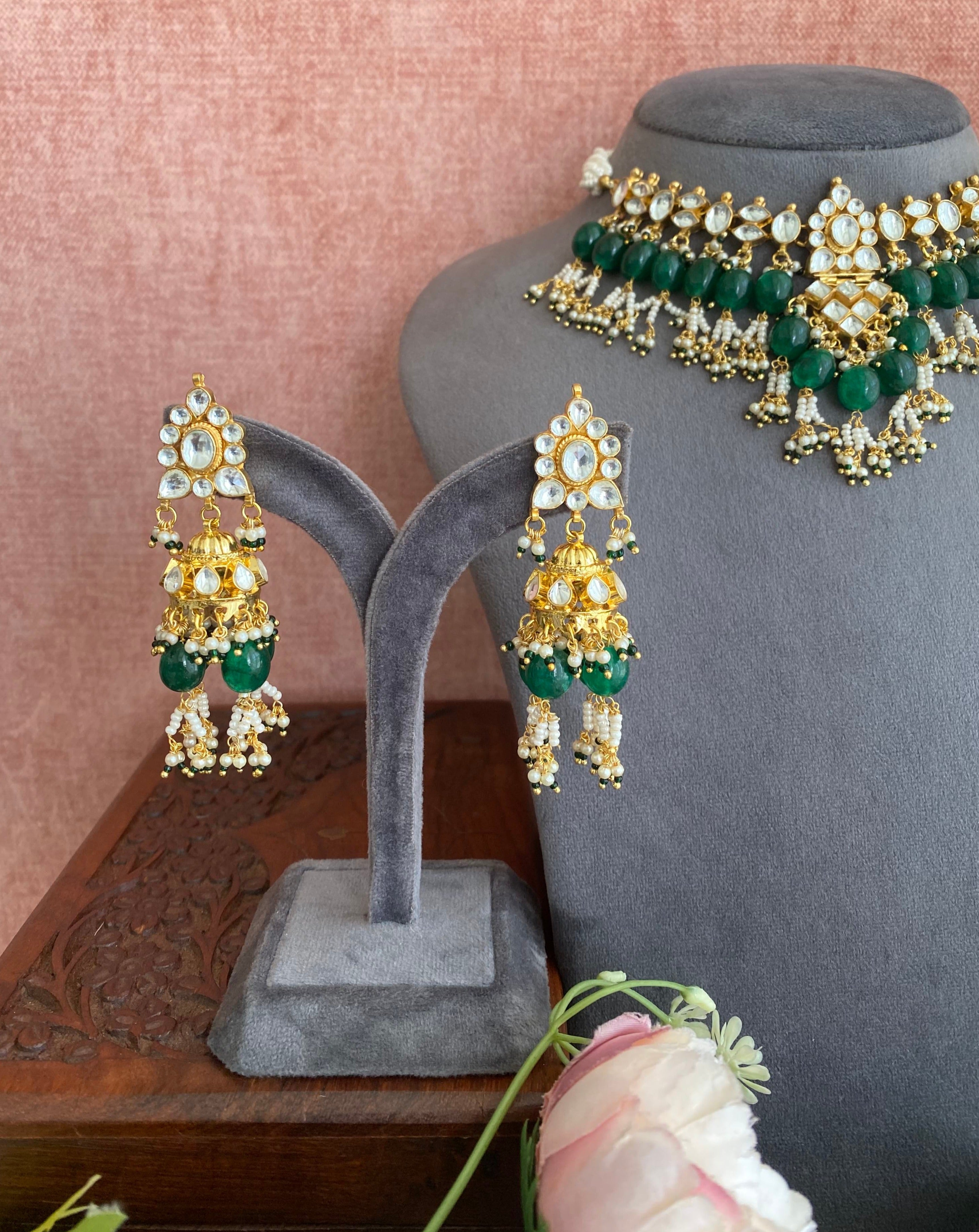 Gold plated Kundan Choker set