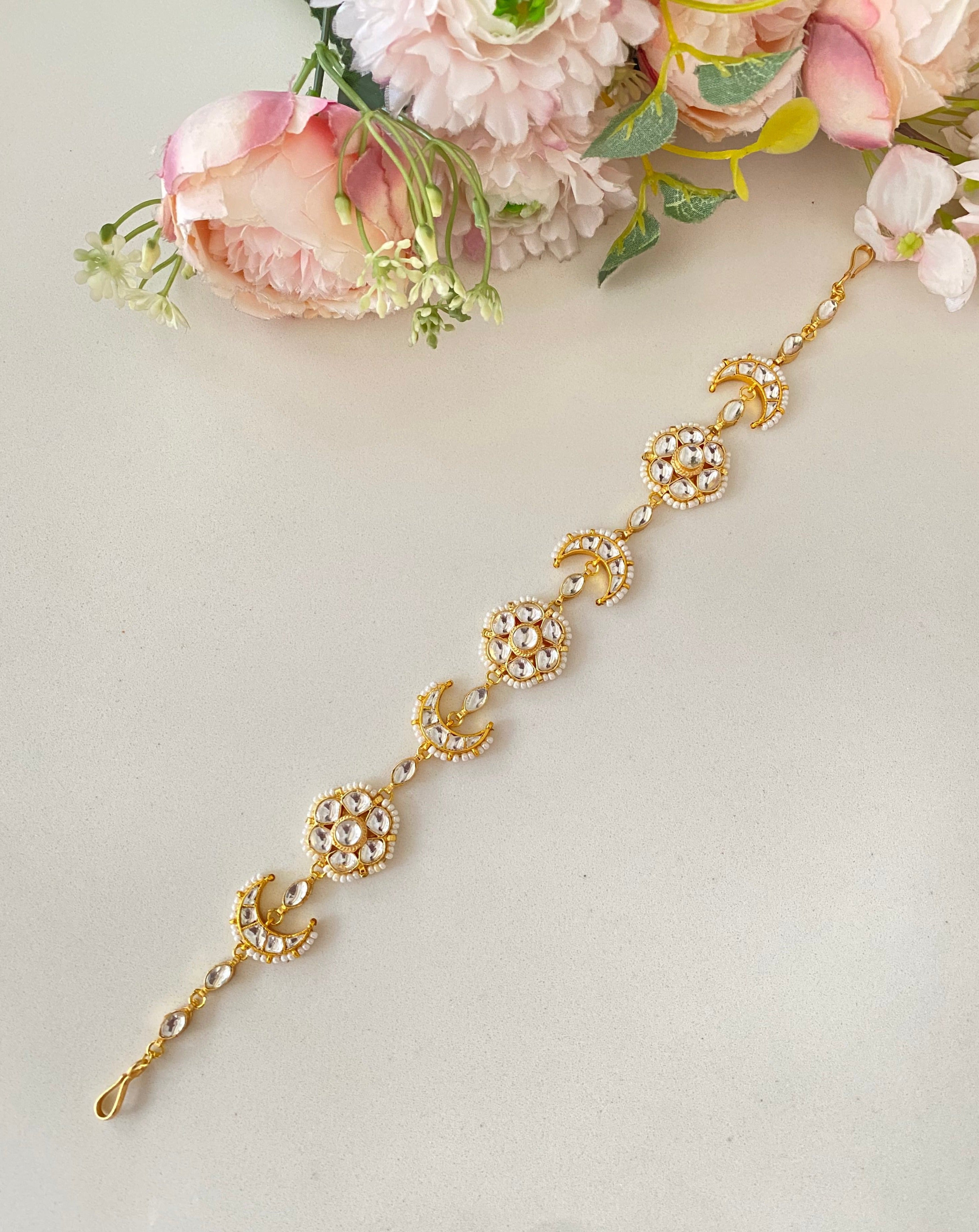 Gold plated Kundan sheeshphool