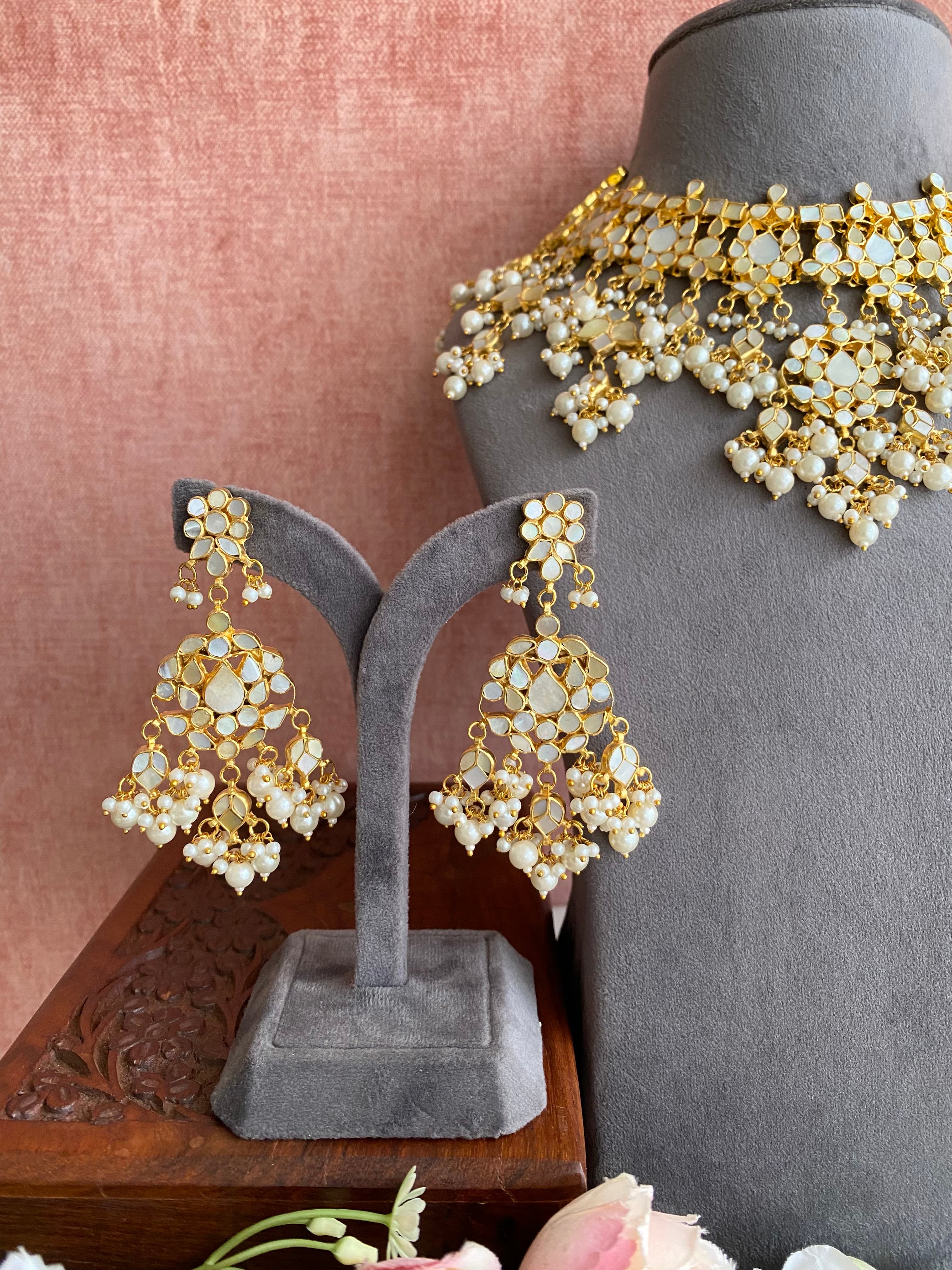 Mother of pearl Bridal set