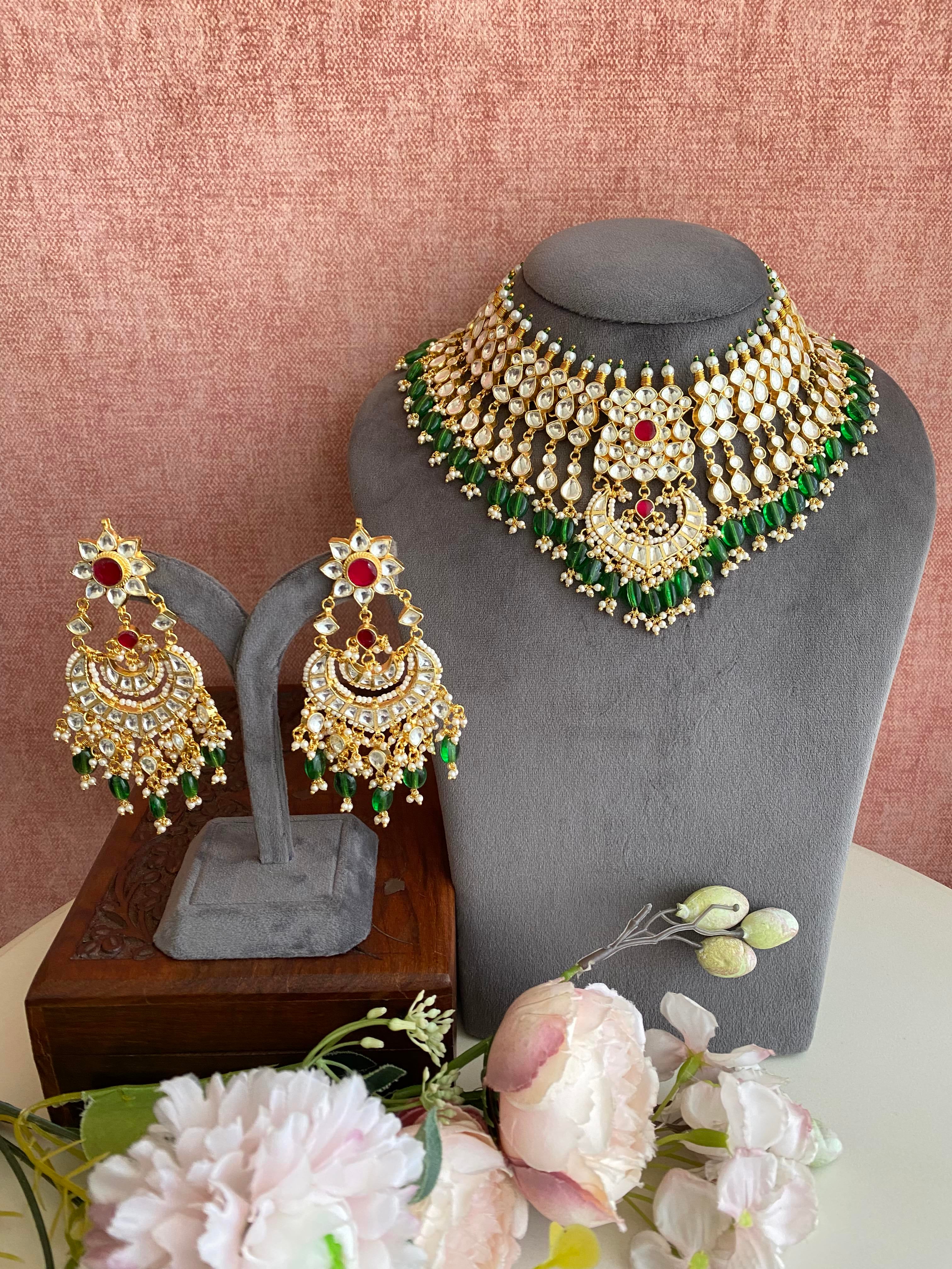 Kundan Gold plated Bridal Necklace set