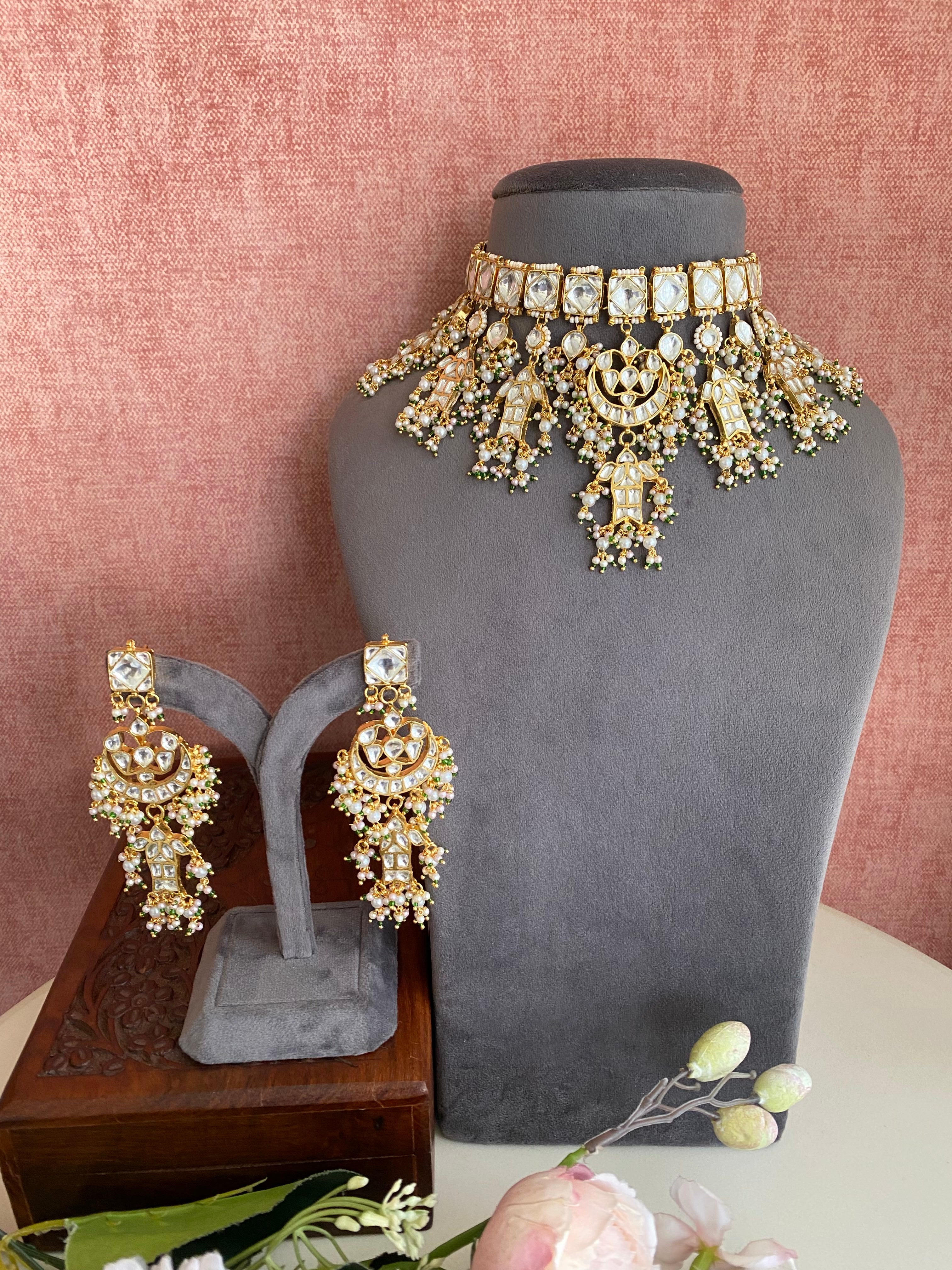 Kundan Gold plated Bridal Choker set