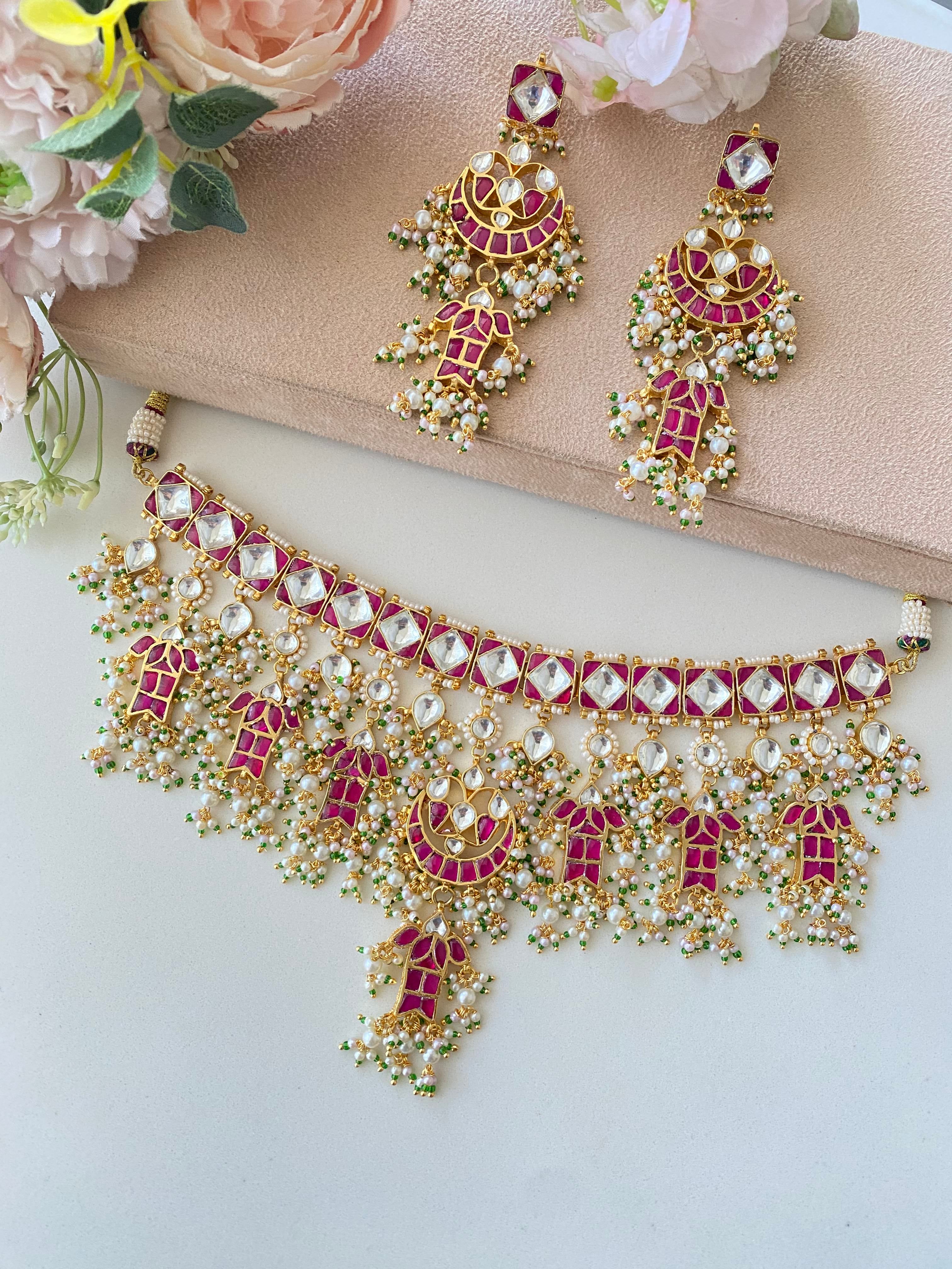 Kundan Gold plated Bridal Choker set
