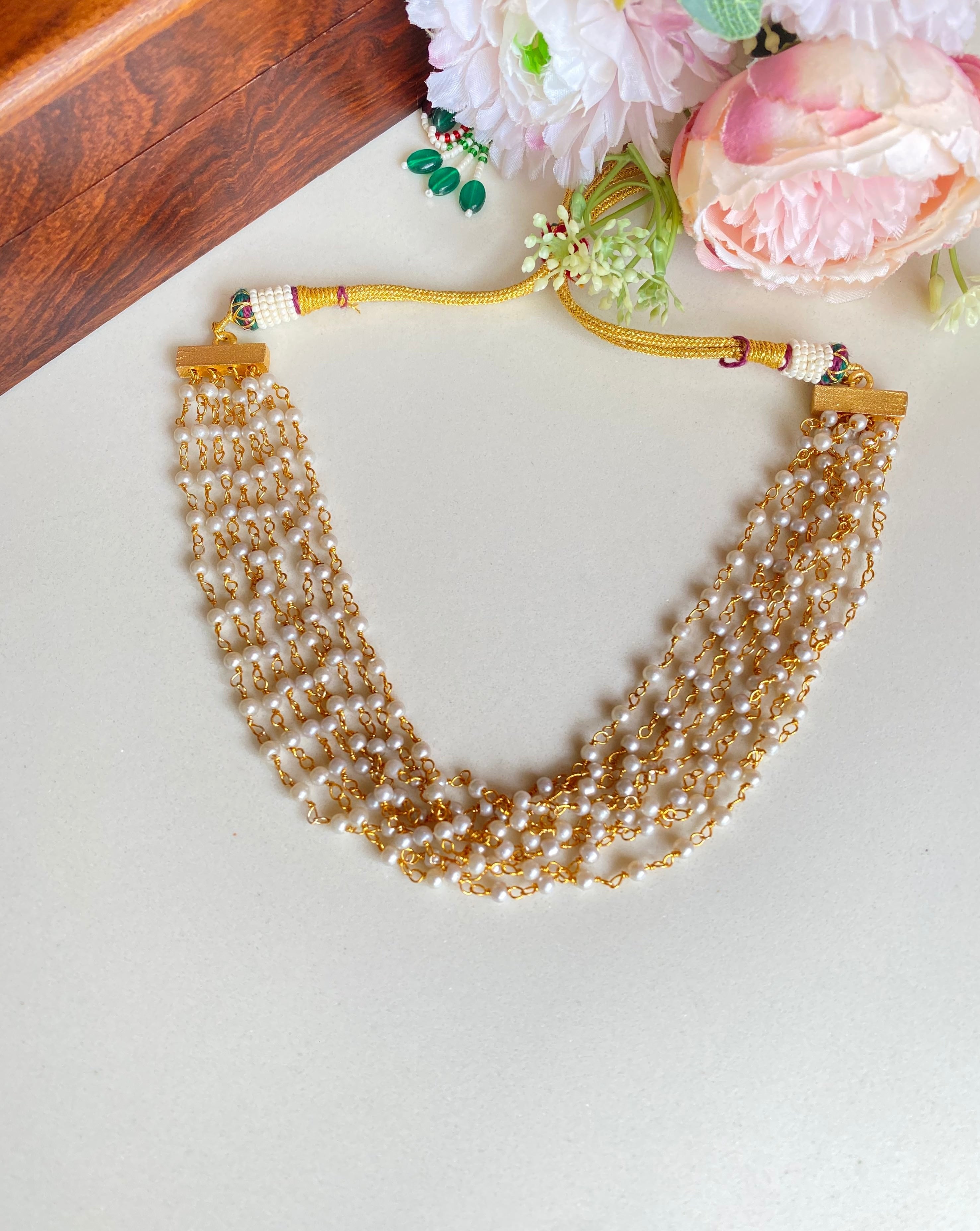 Pearl Choker Set