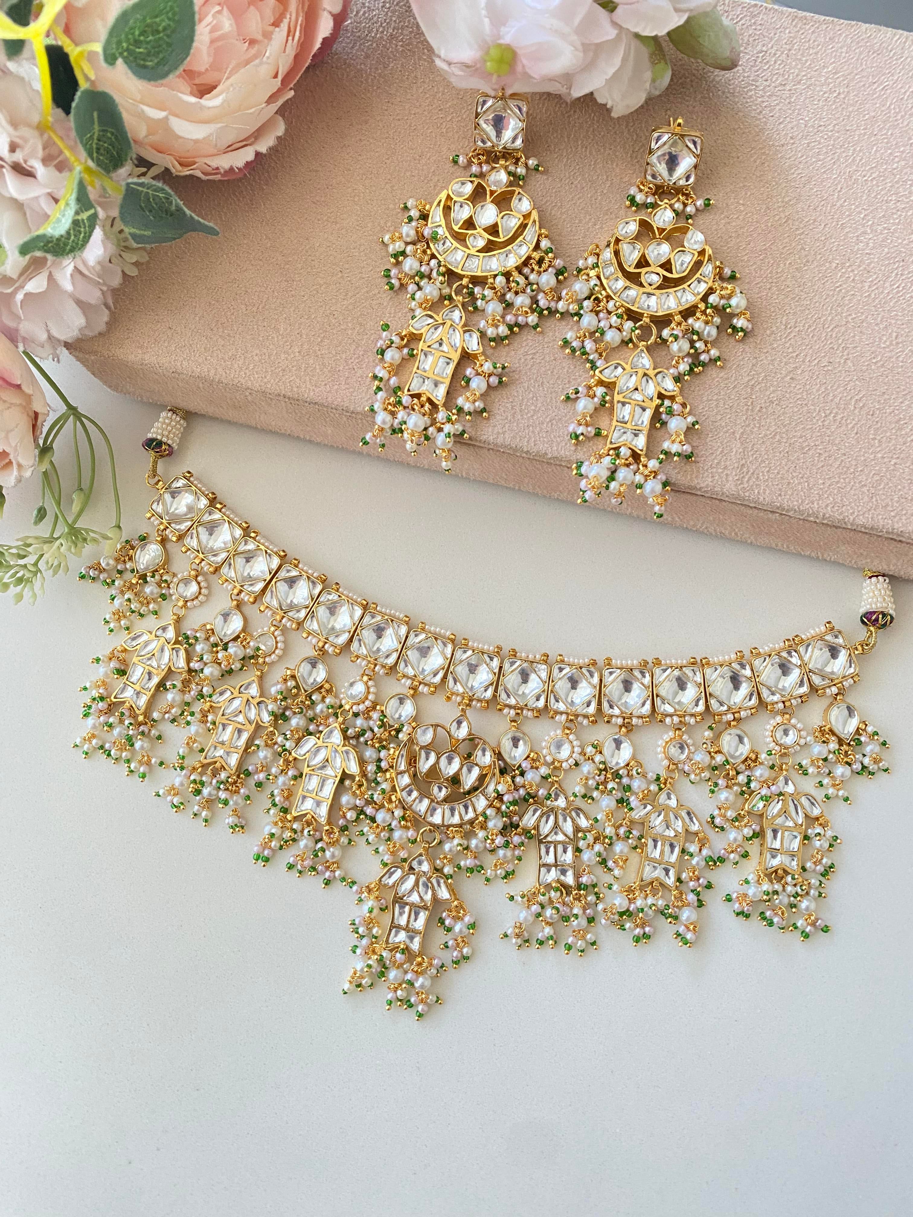 Kundan Gold plated Bridal Choker set